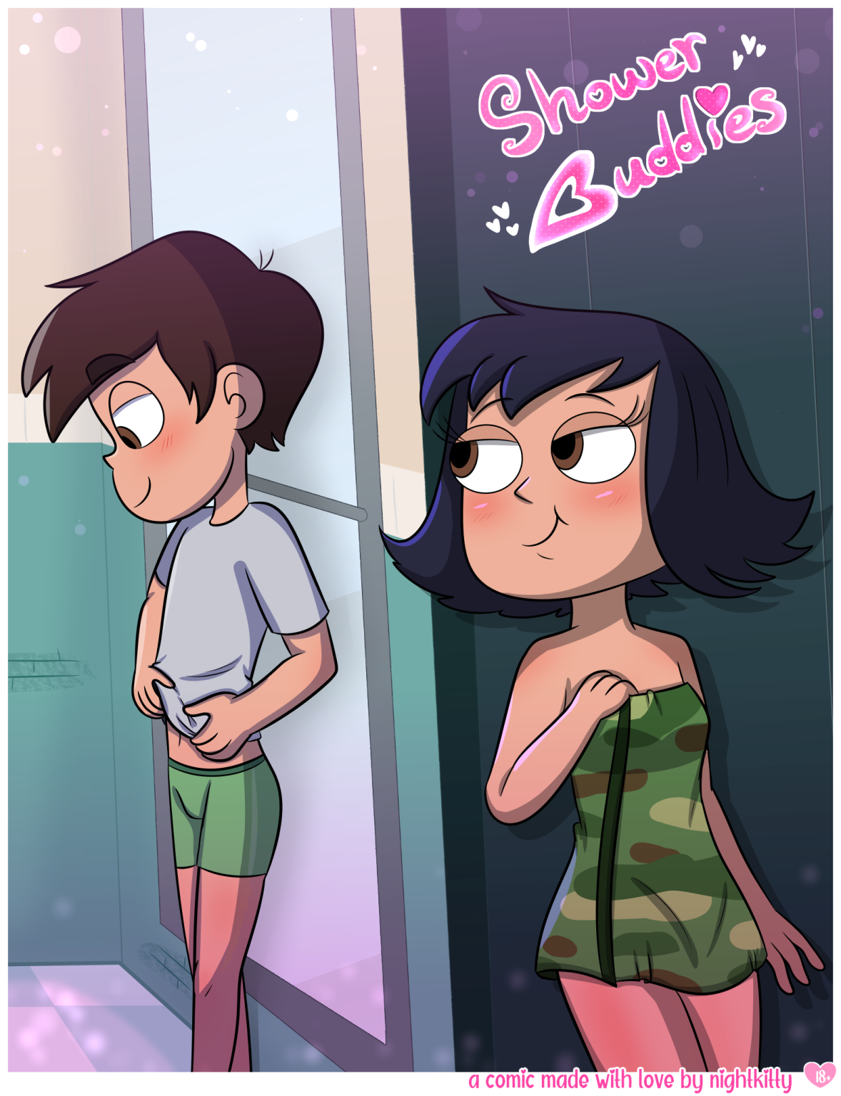 Shower Buddies porn comic picture 1