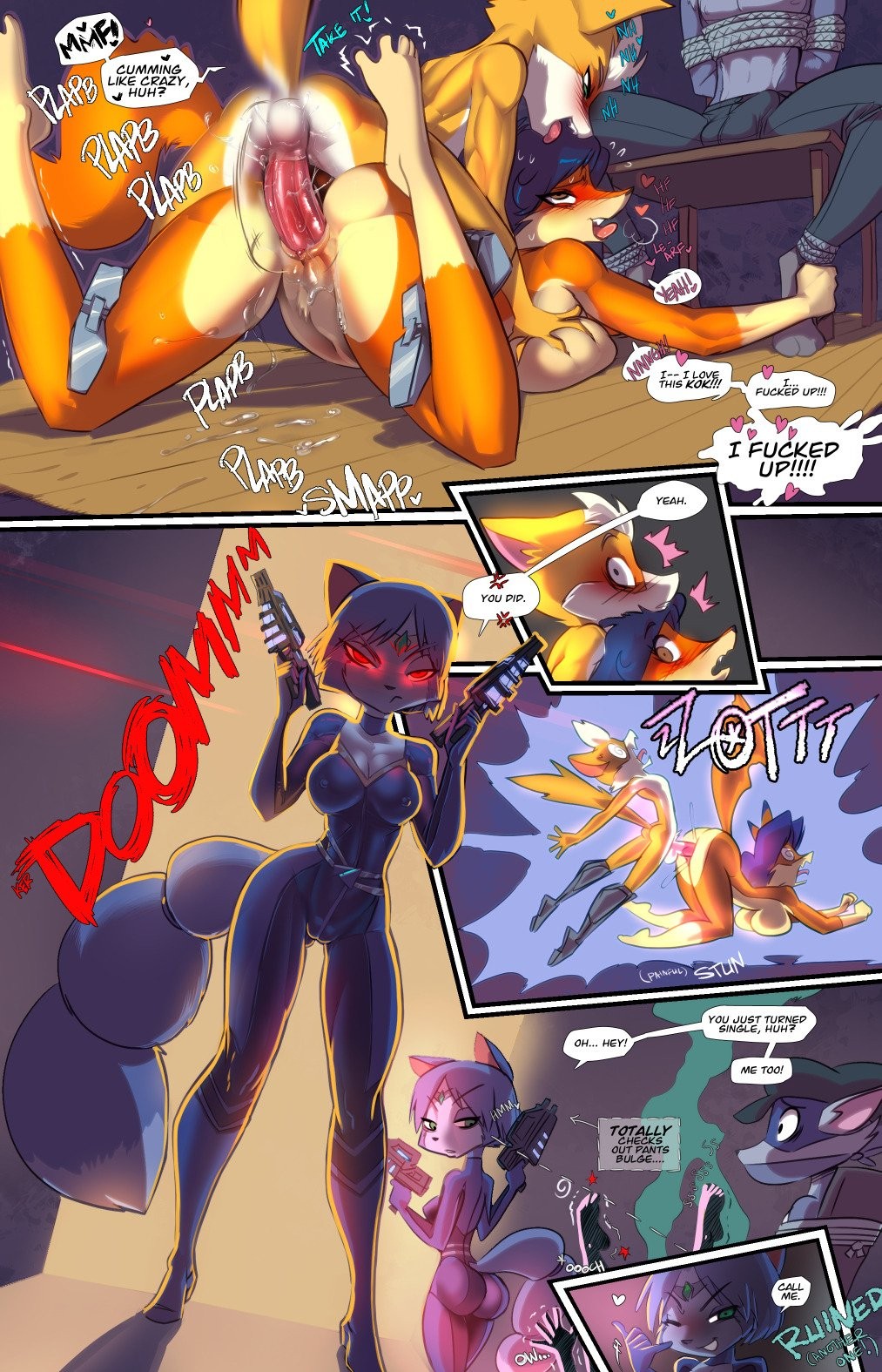 Starfuxxx + Sly X Carmelita porn comic picture 3