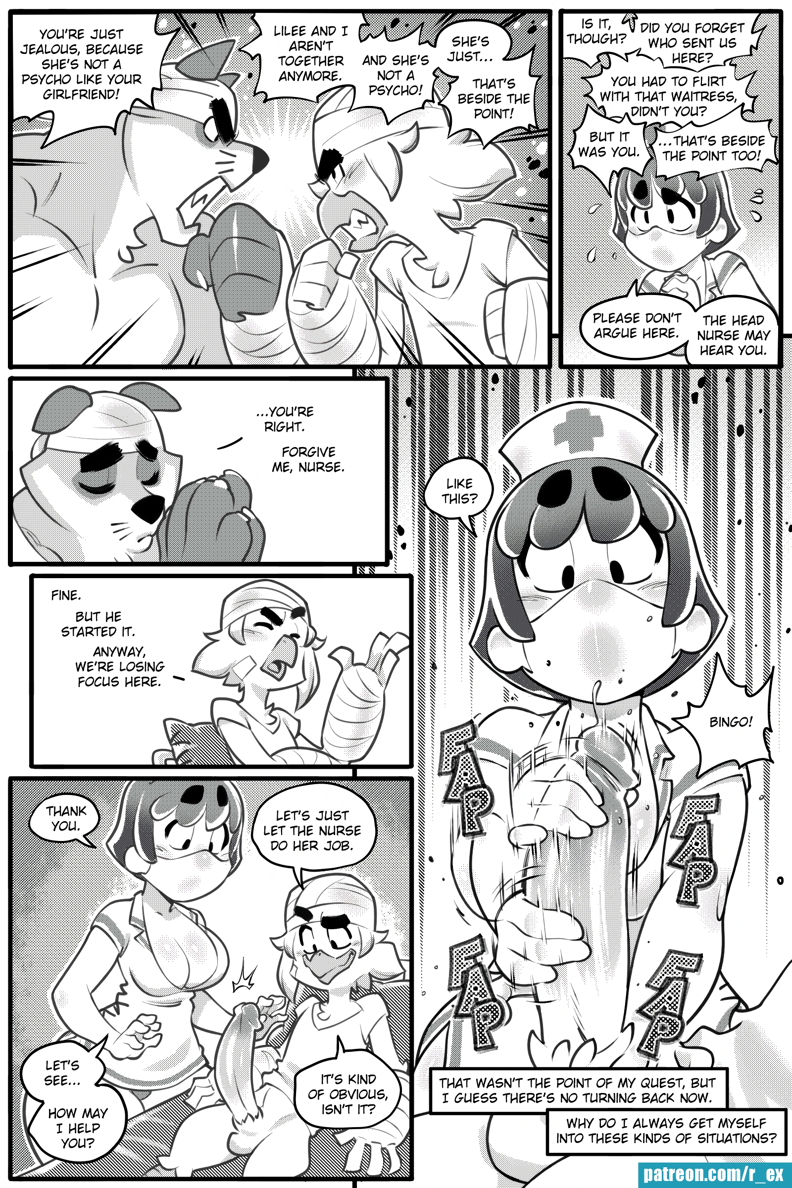 Lora: Nurse for the day porn comic picture 10