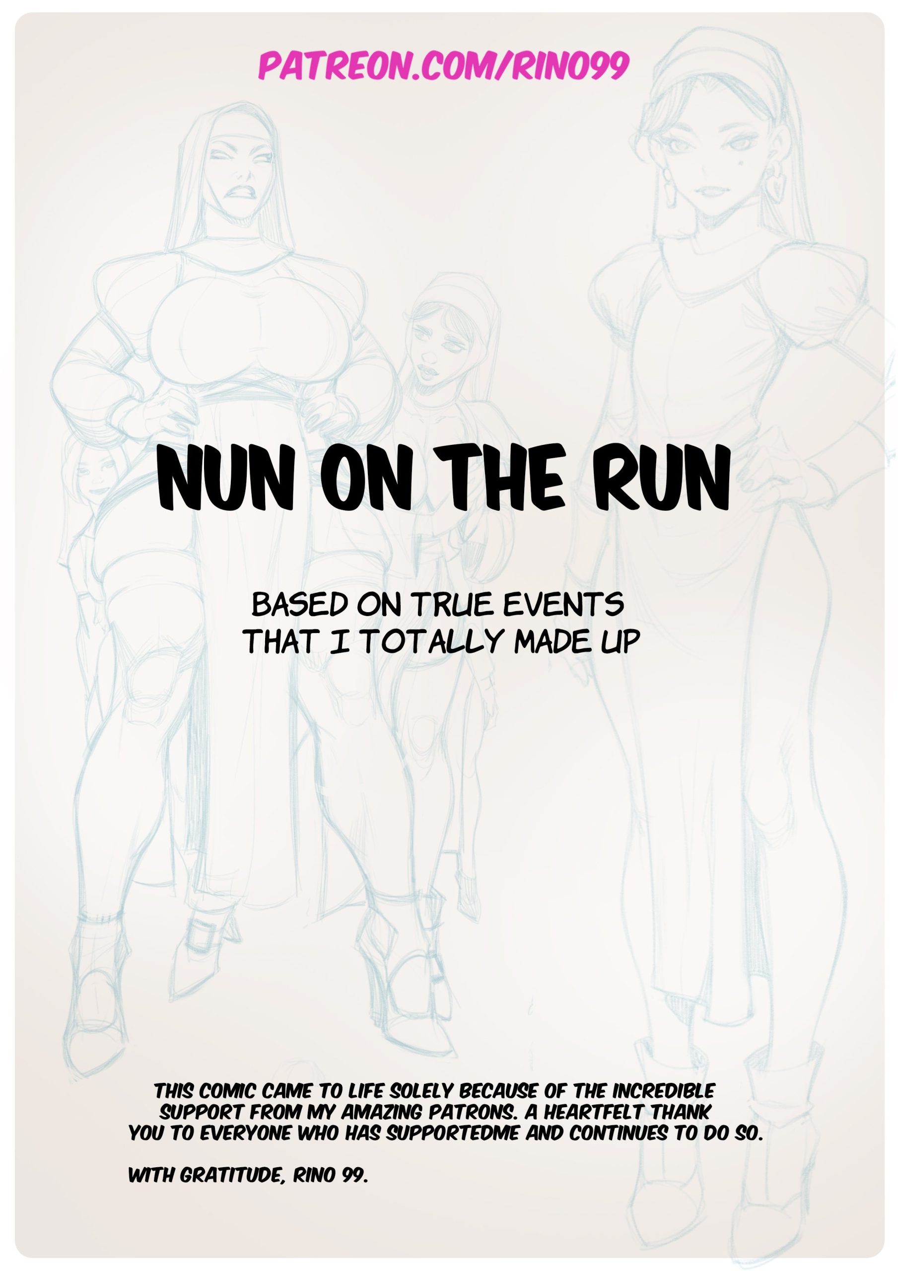 Nun on the run porn comic picture 6