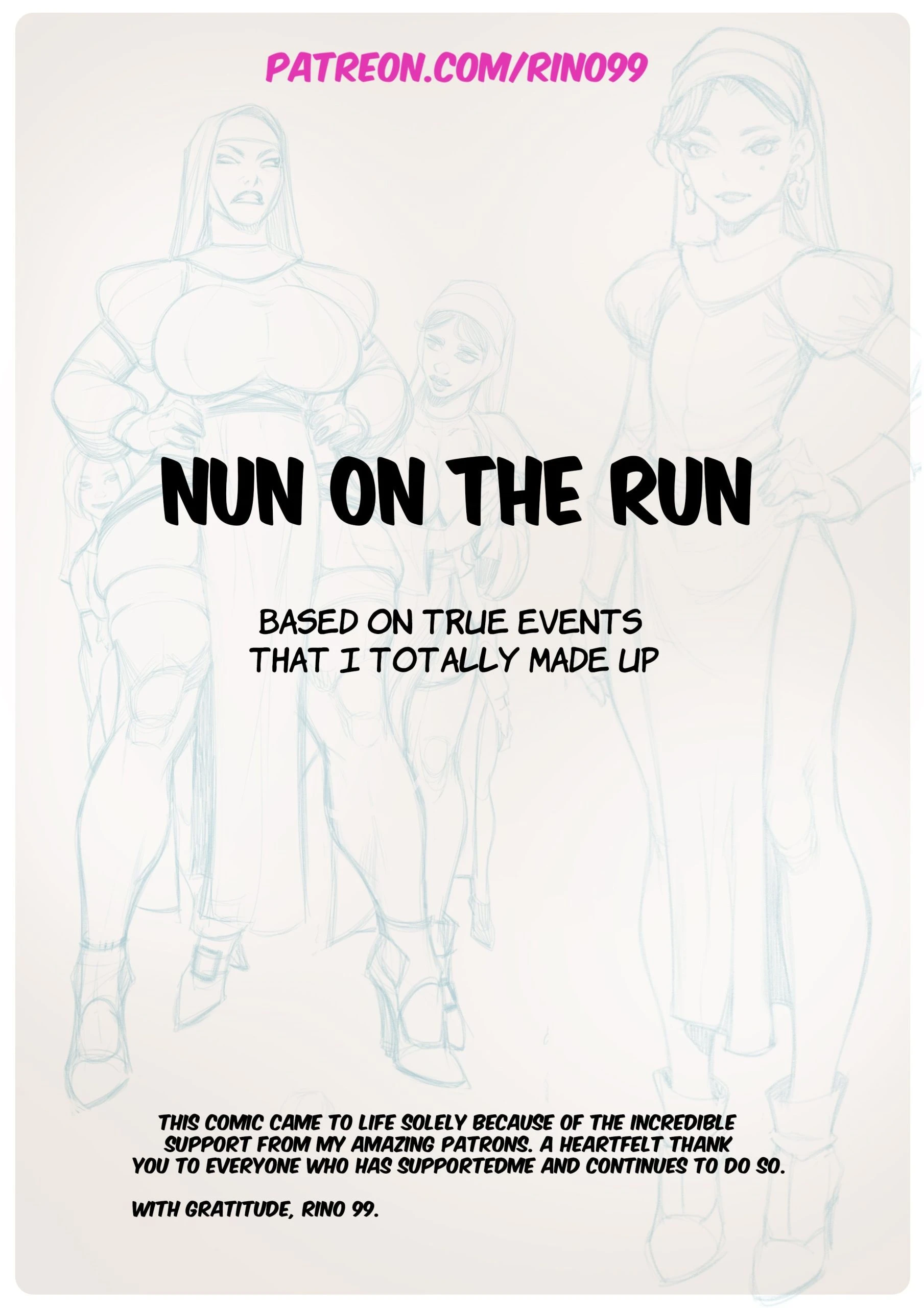 Nun on the run porn comic picture 6