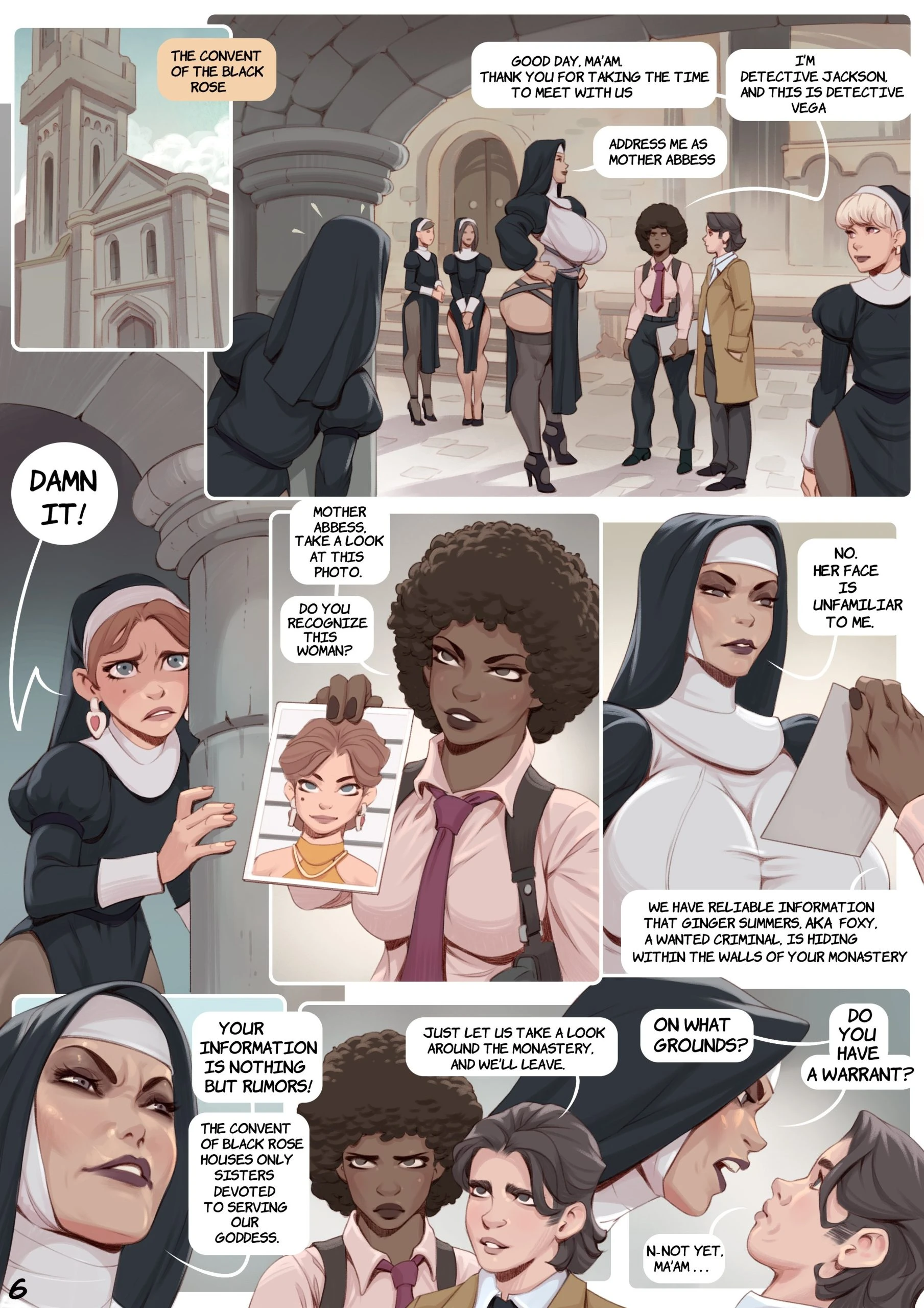 Nun on the run porn comic picture 7