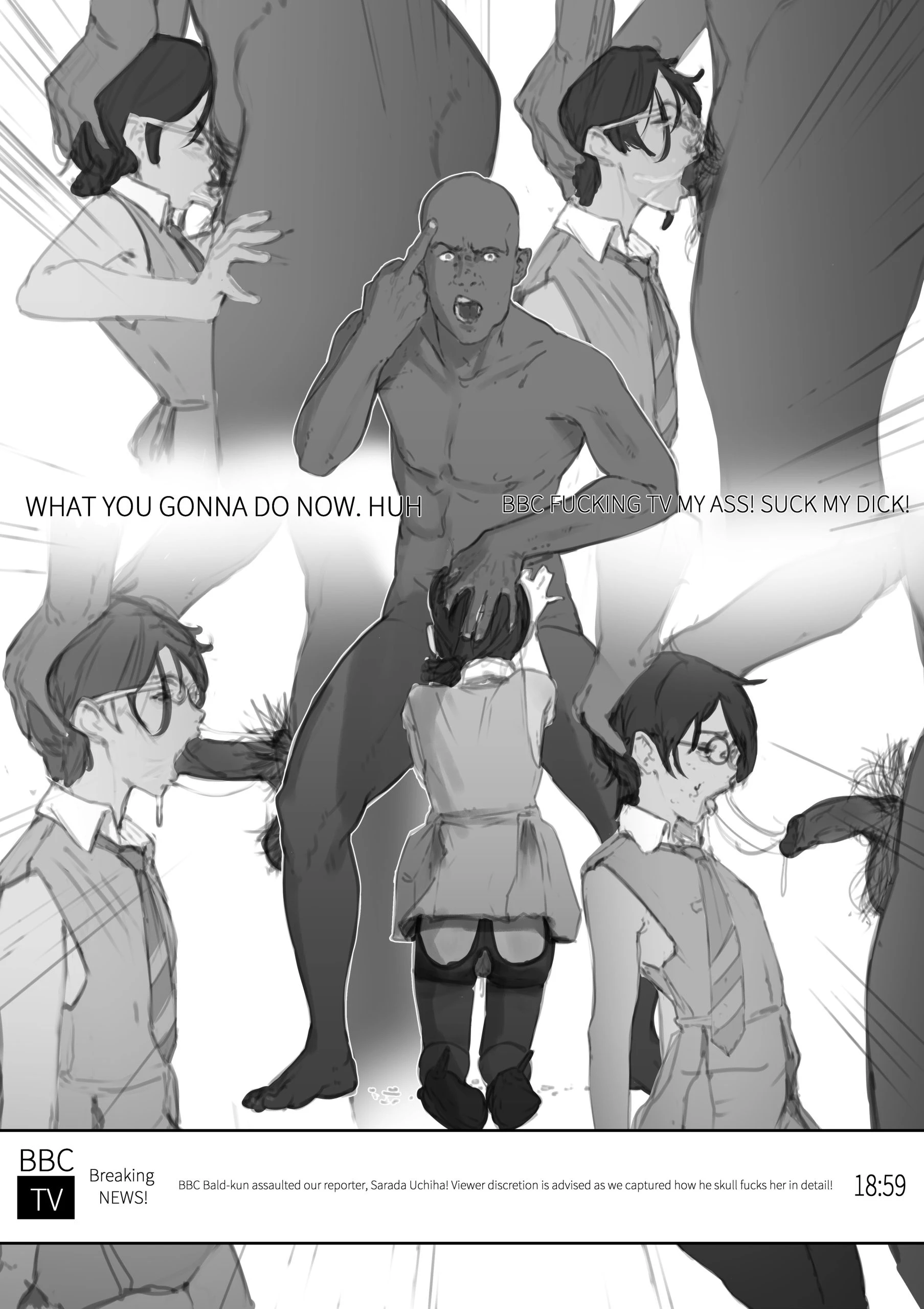 Sarada Uchiha's BBC Times Internship porn comic picture 6
