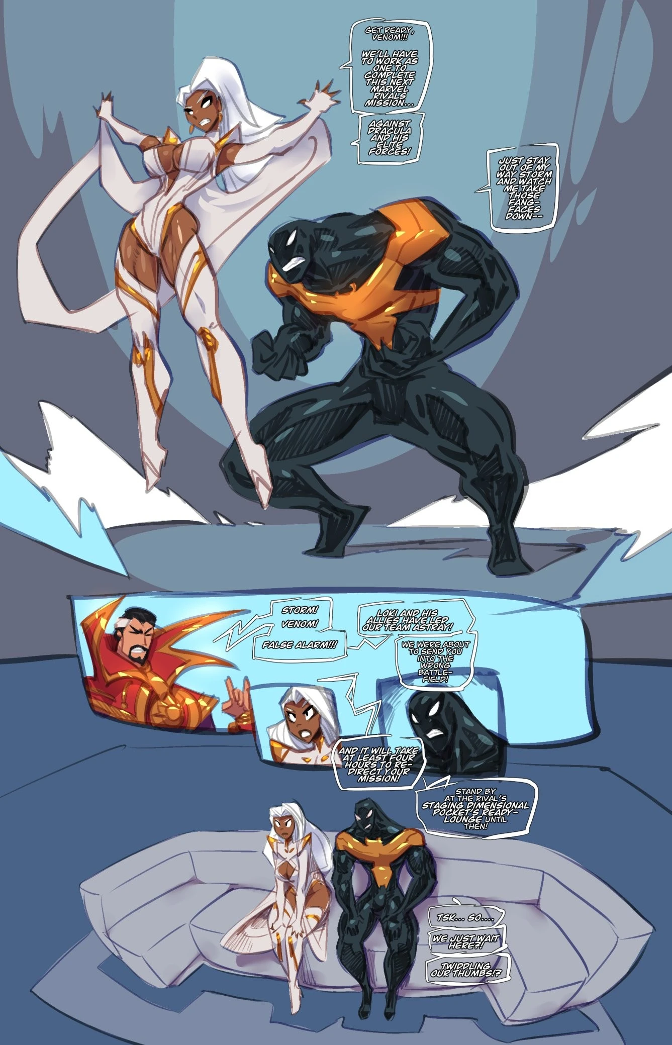 Storm X Pure Venom Goof Of porn comic picture 1