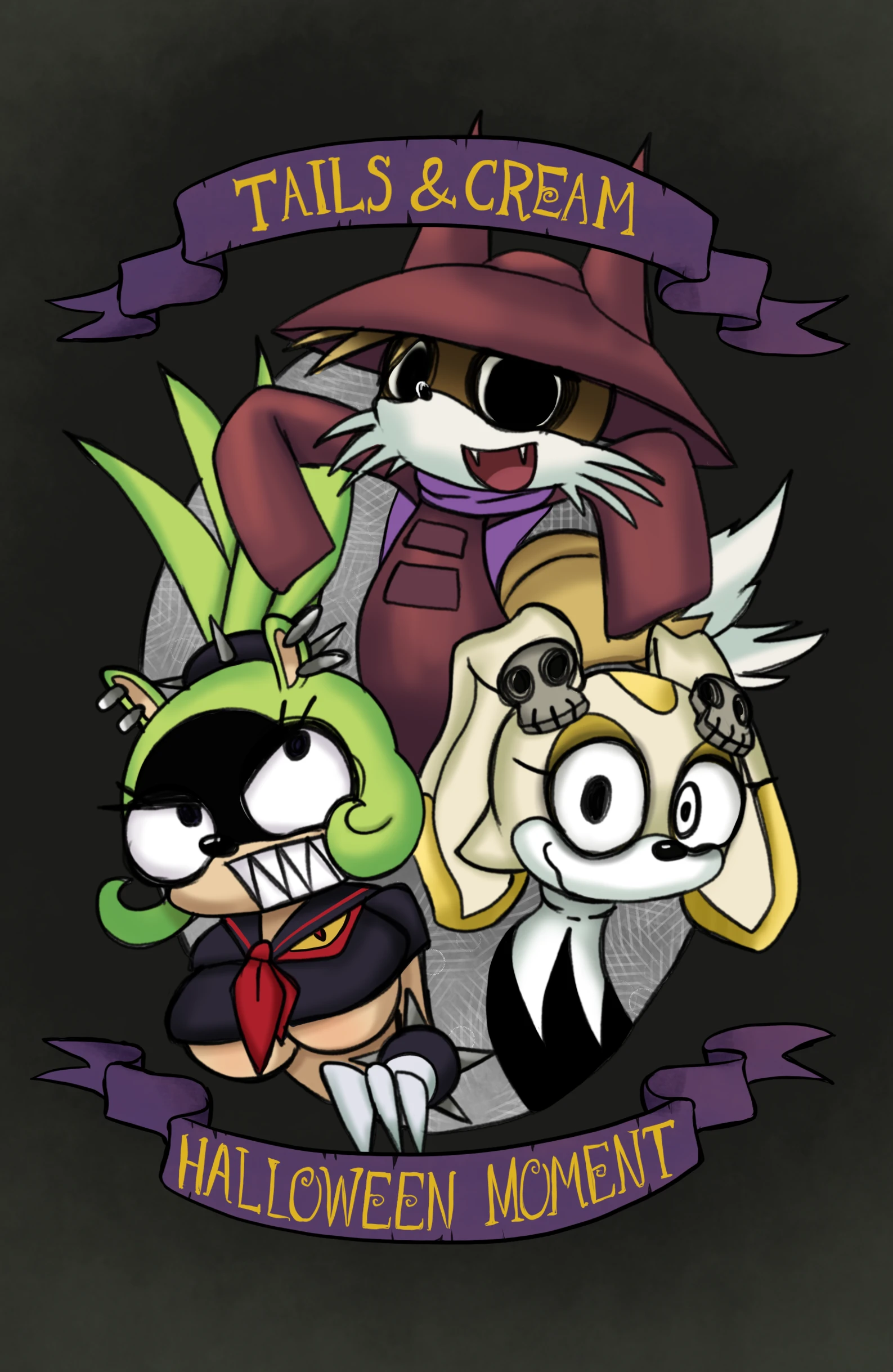 Tails and Cream Halloween Moment porn comic picture 2