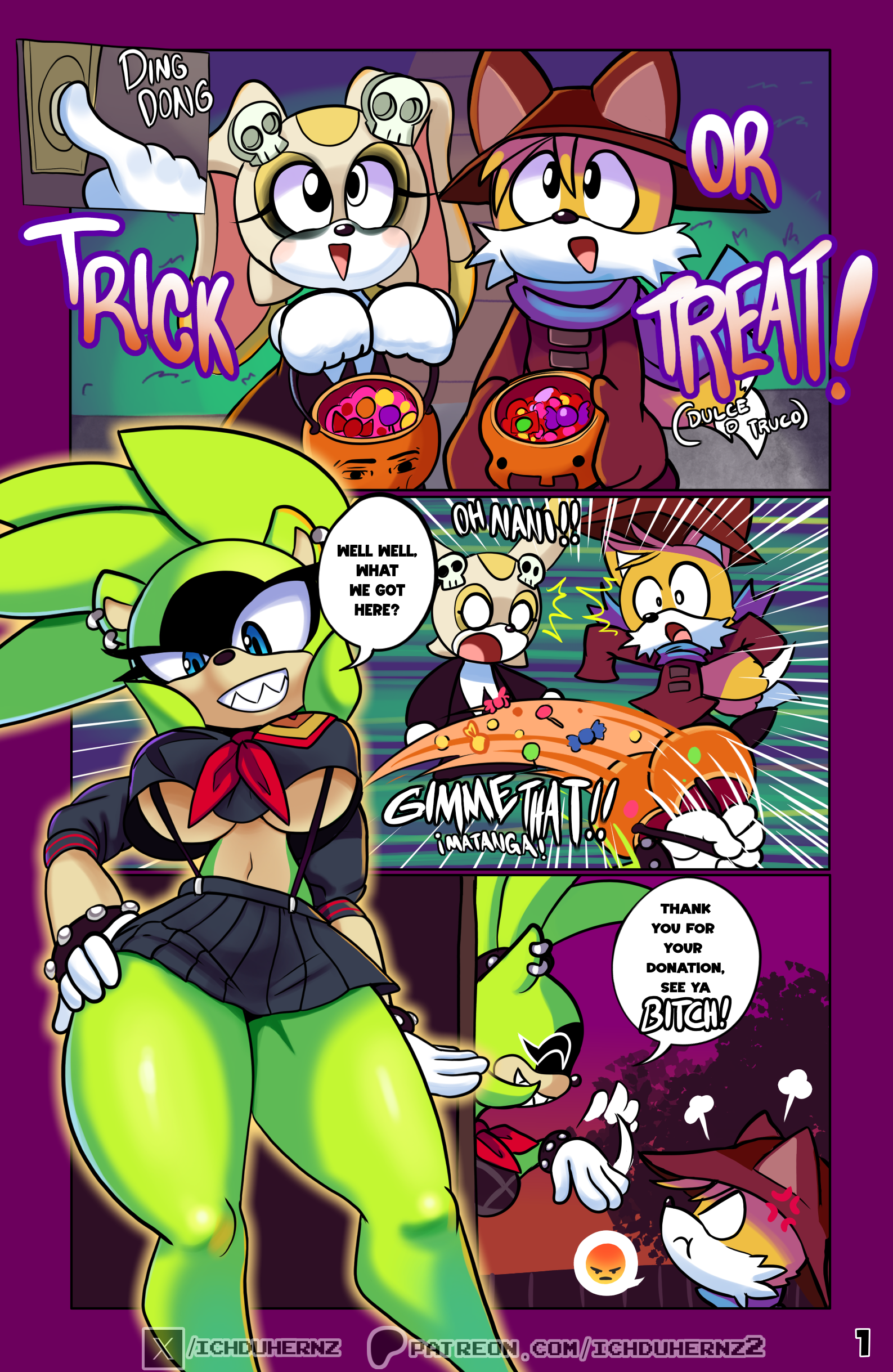 Tails and Cream Halloween Moment porn comic picture 3