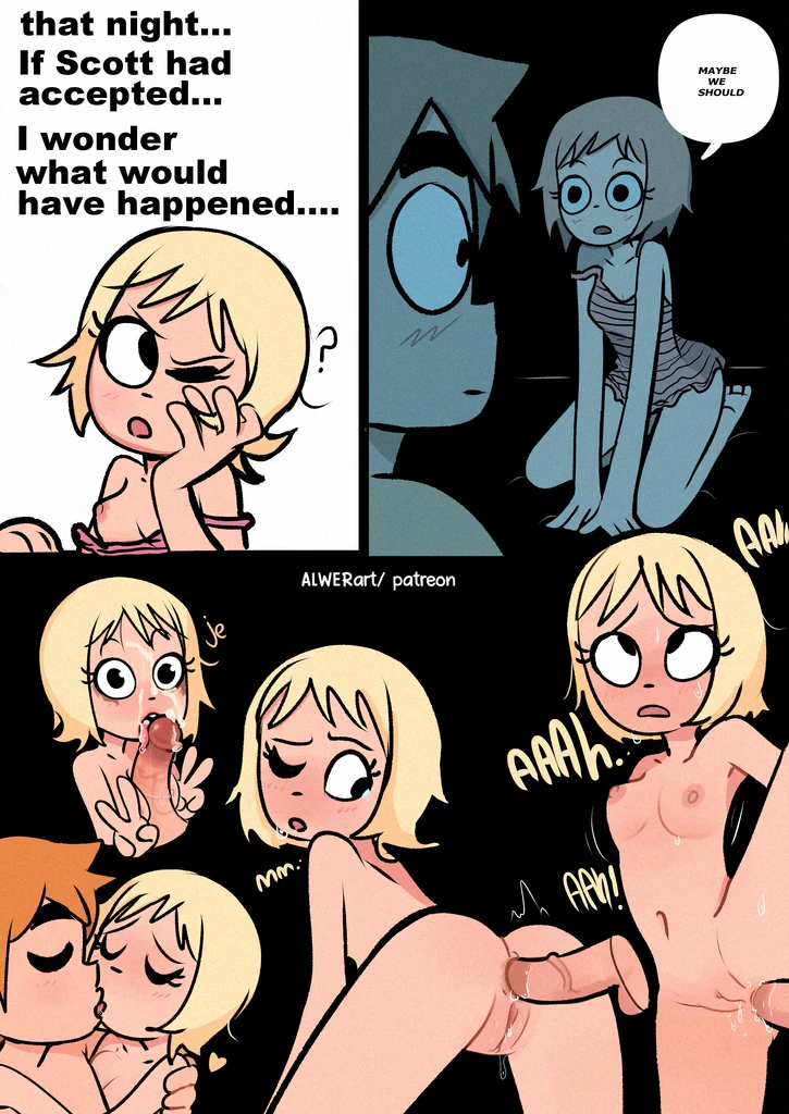 Scott Pilgrim Has a Job porn comic picture 34