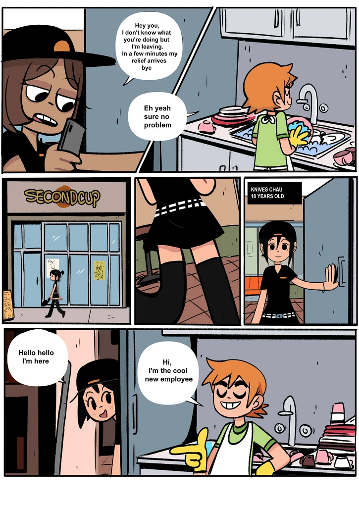 Scott Pilgrim Has a Job porn comic picture 6