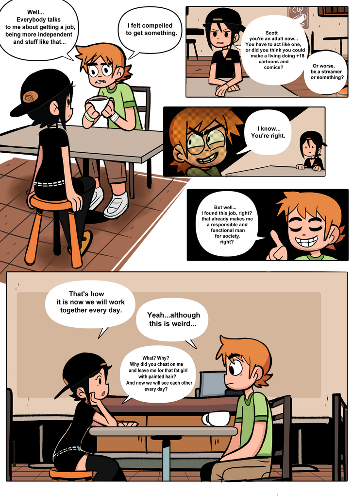 Scott Pilgrim Has a Job porn comic picture 9