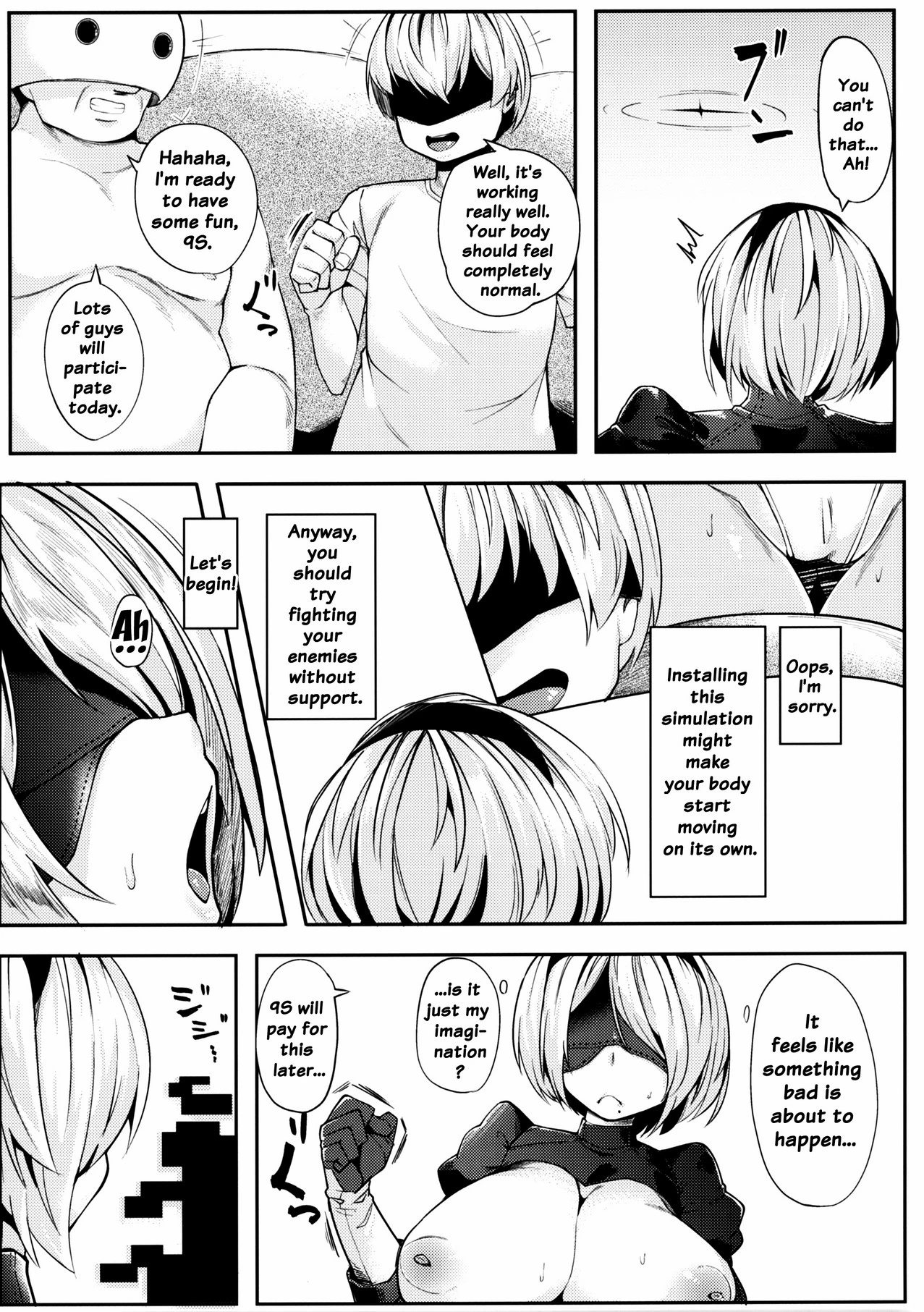 2B to be Saimin Benki porn comic picture 4