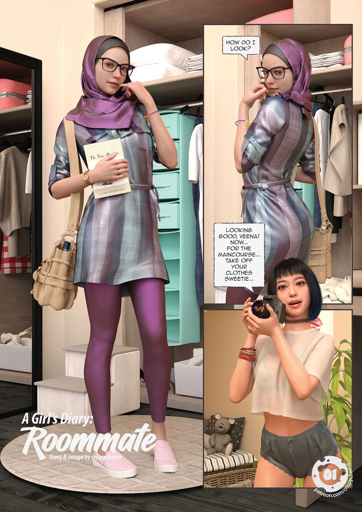 A Girl's Diary: Roommate porn comic picture 1