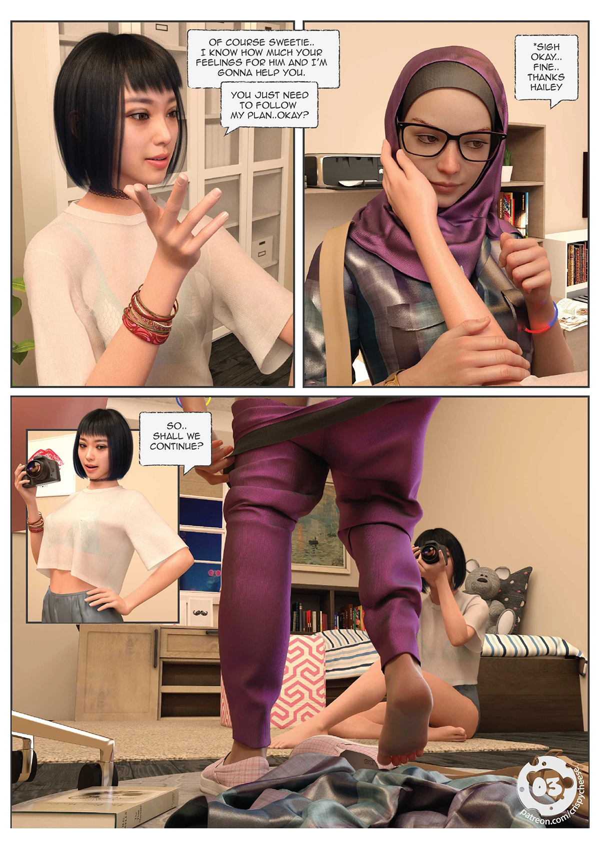 A Girl's Diary: Roommate porn comic picture 3