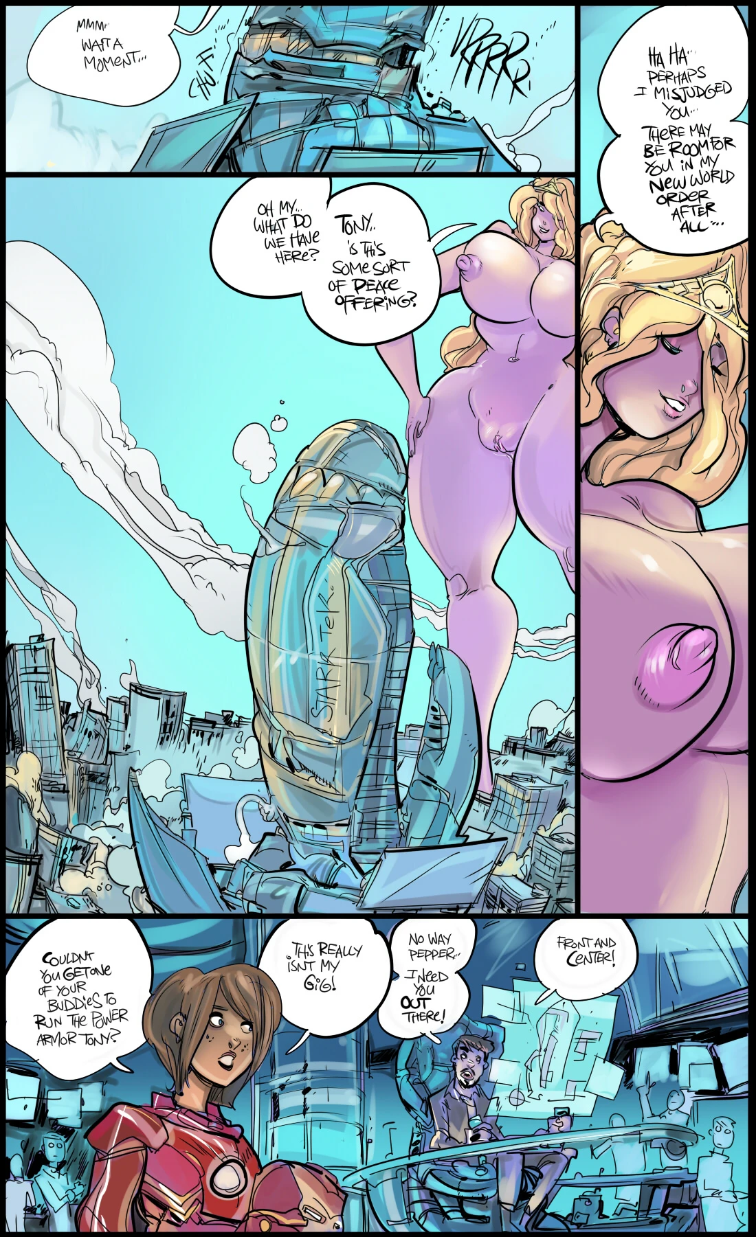 A New Goddess Part 2: The Battle For New York City porn comic picture 9