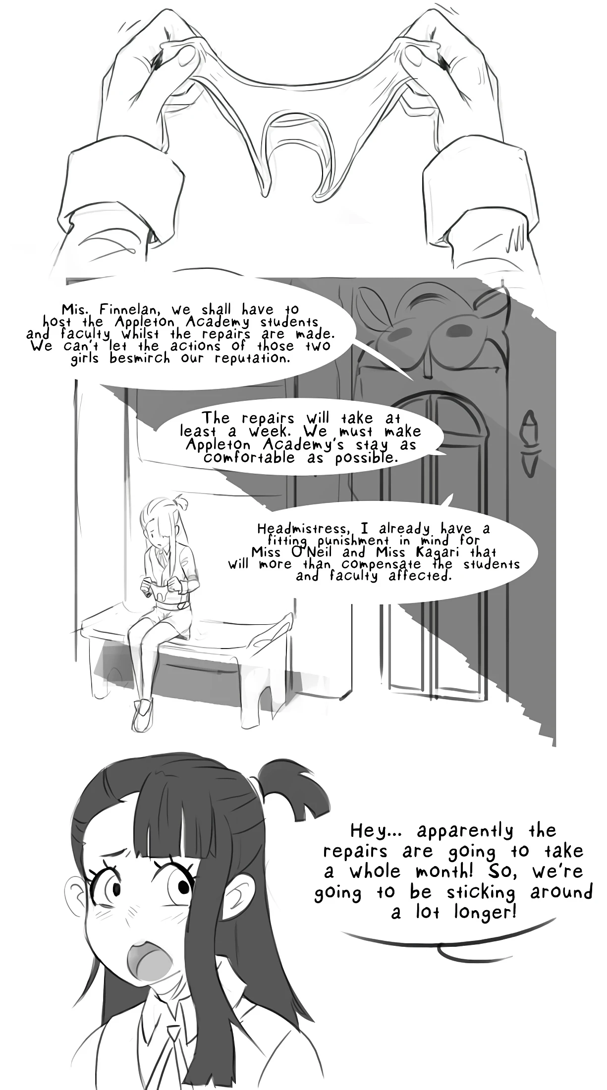 Akko Kagari Day Duty 10hr porn comic picture 2
