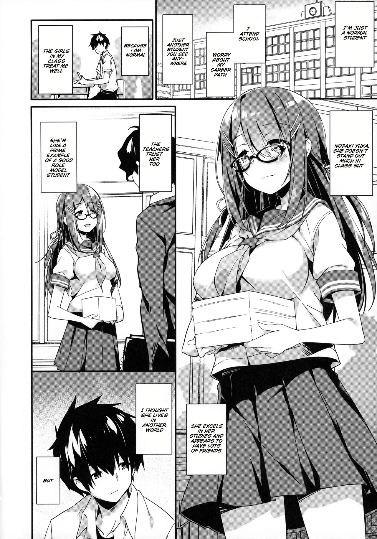 Akogare no Kanojo to Punt no Zureta Boku porn comic picture 3