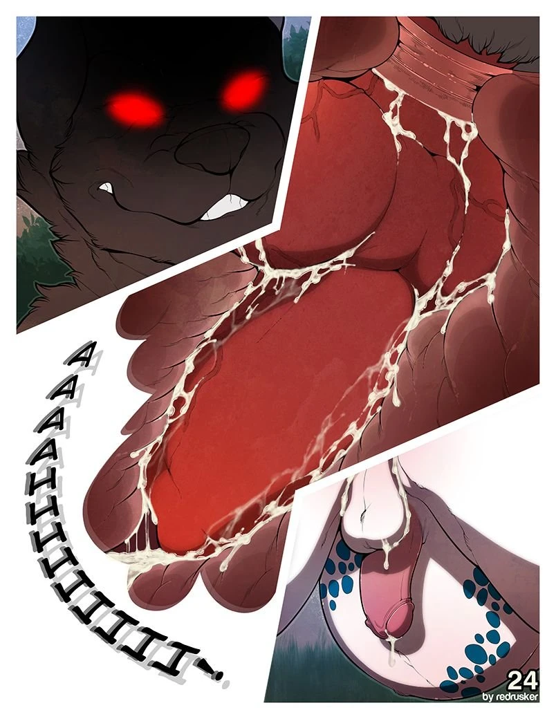 Alone in the woods porn comic picture 25