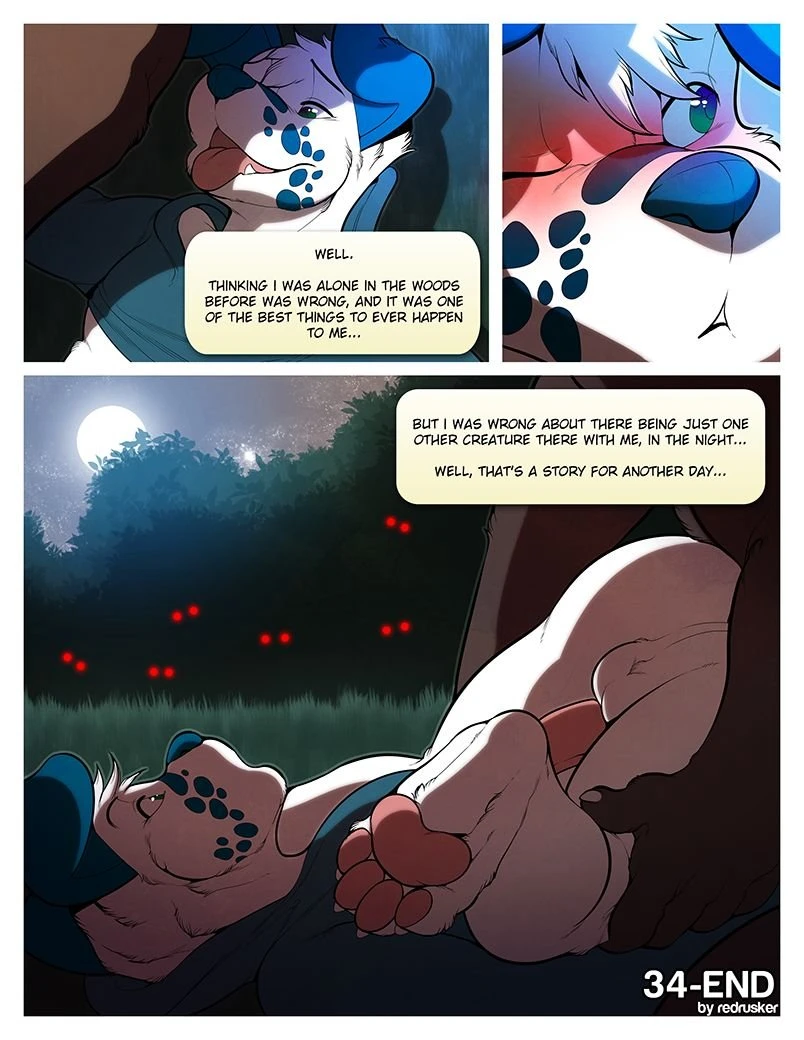 Alone in the woods porn comic picture 35