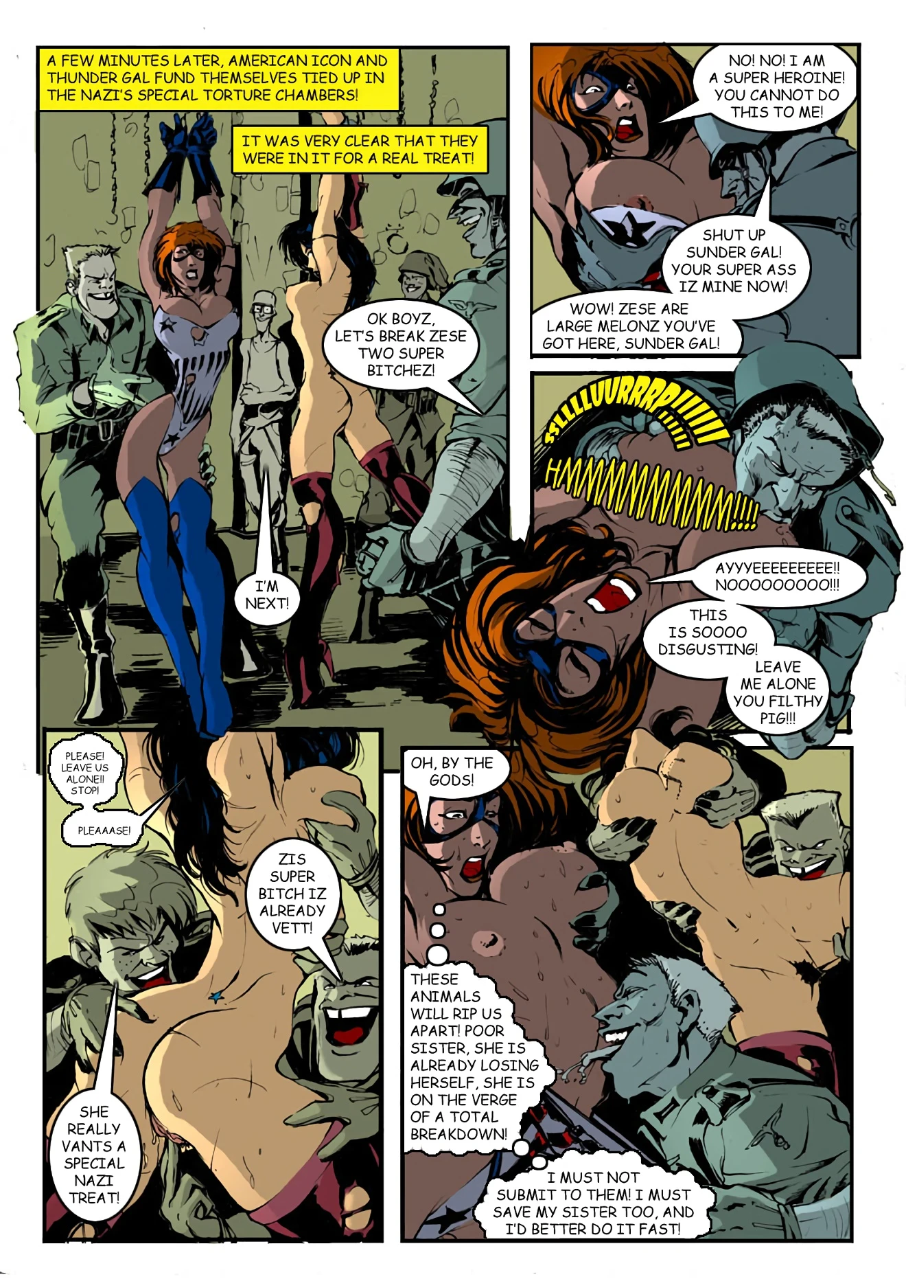 American Icon - Against the Evil Nazis 01 porn comic picture 23