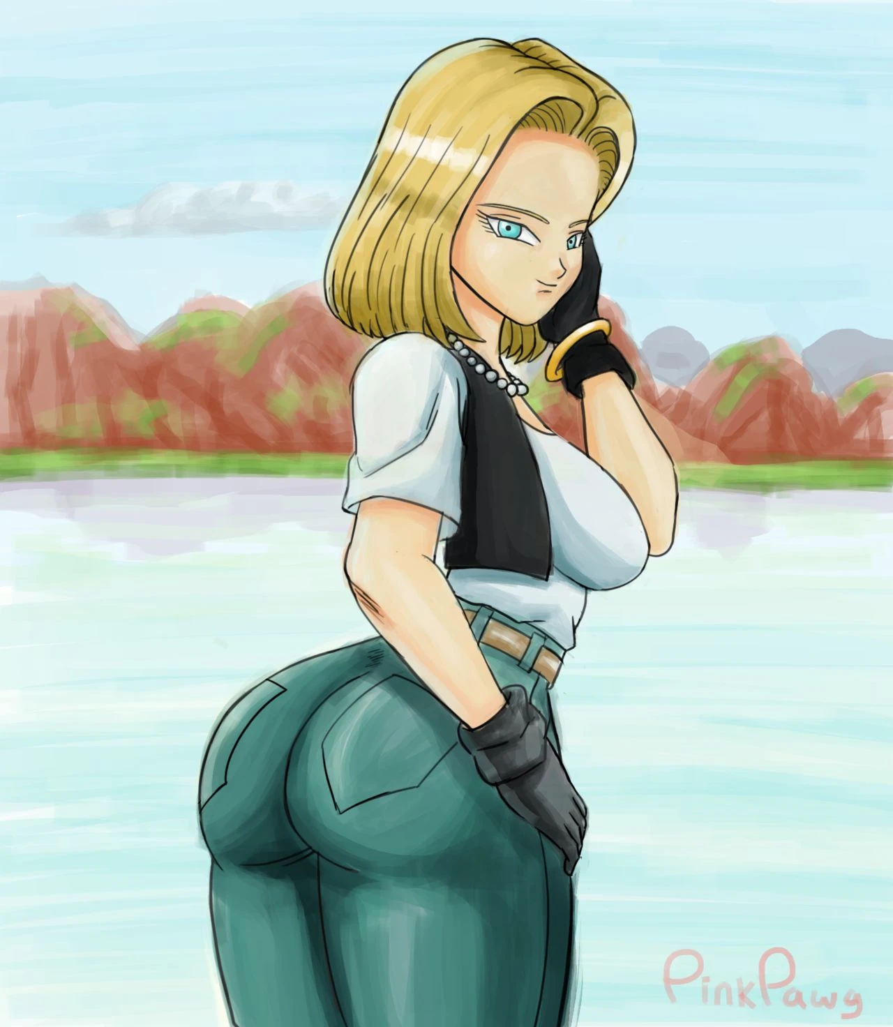 Android 18 Goes Inside Cell porn comic picture 13