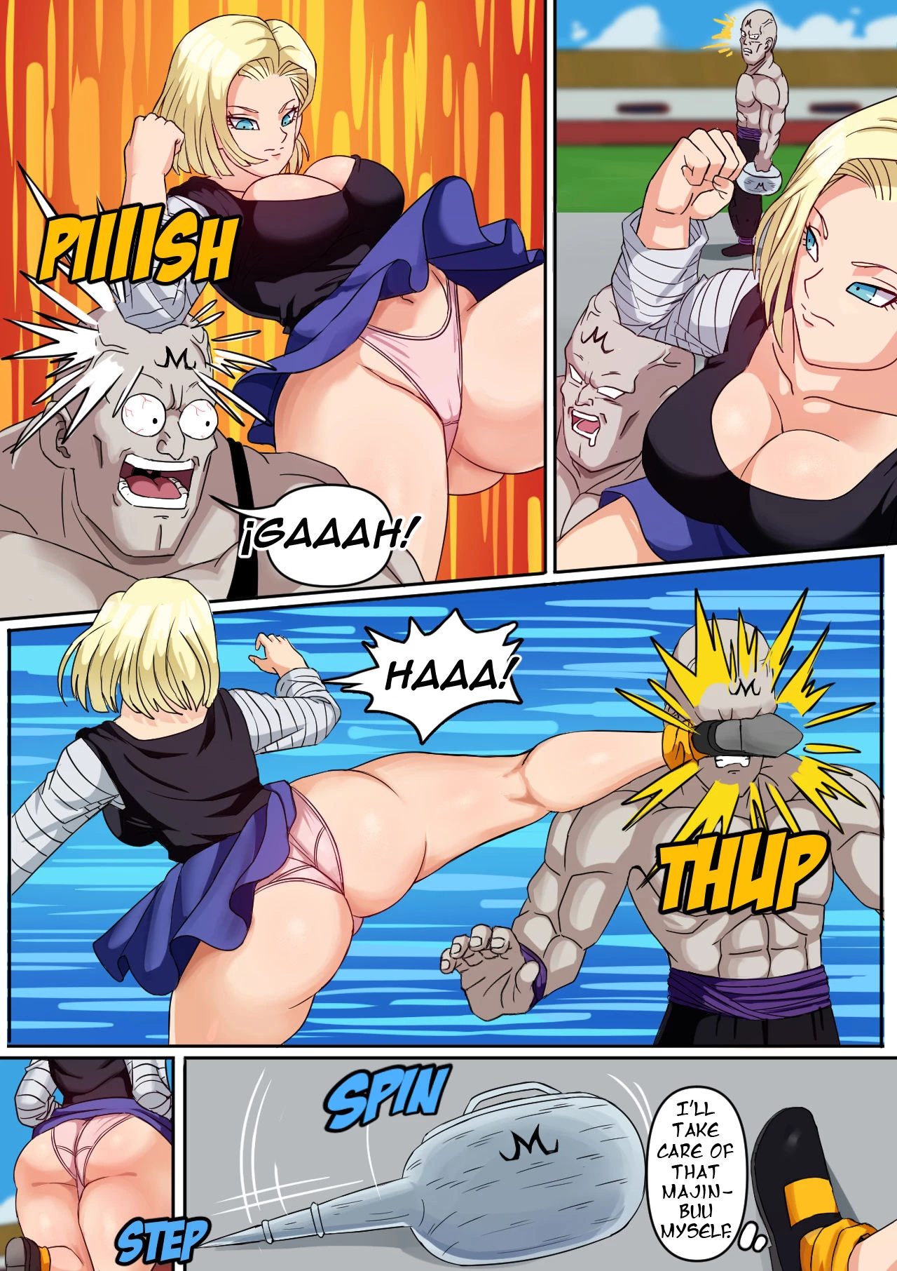 Android 18 & Gohan porn comic picture 20