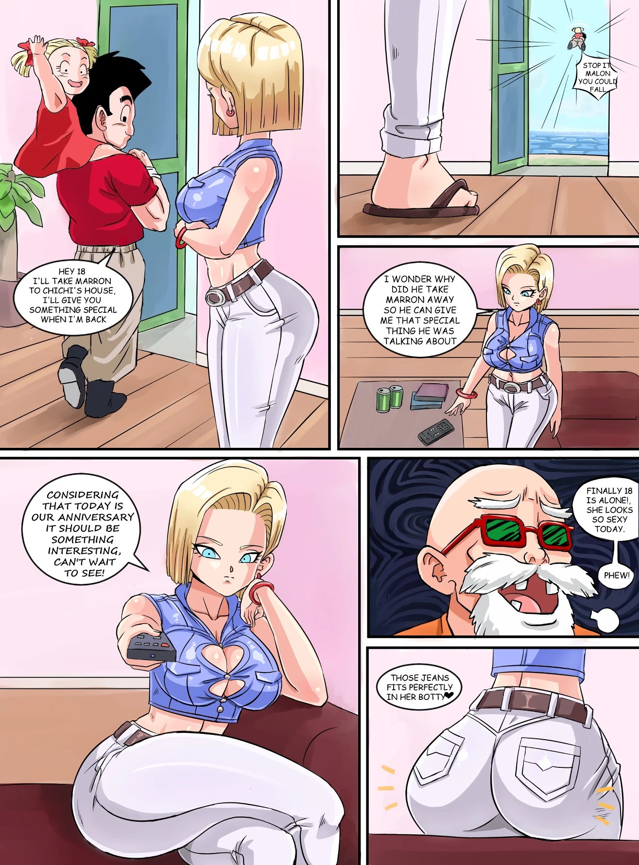 Android 18 Is Alon porn comic picture 2