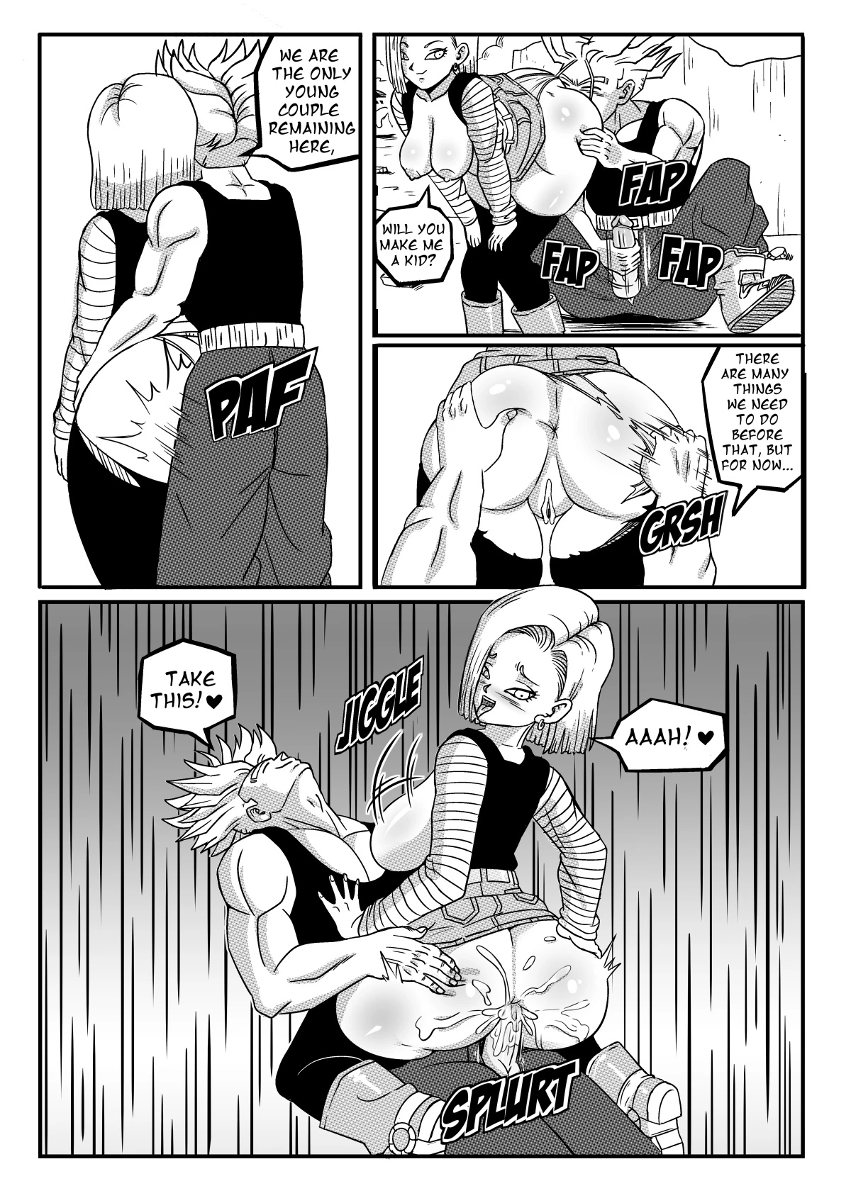 Android 18 Stays in the Future porn comic picture 10