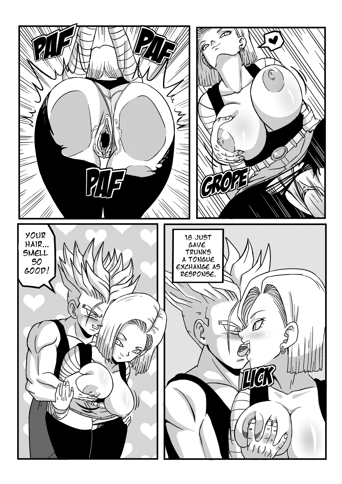 Android 18 Stays in the Future porn comic picture 8