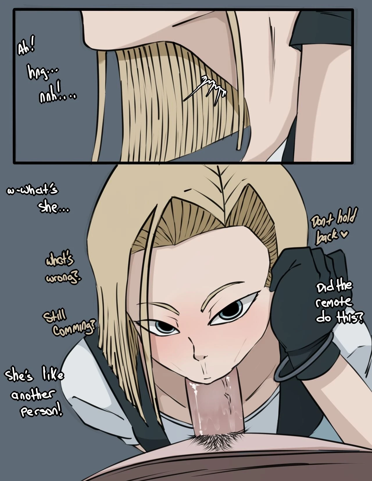 Android 18's remote porn comic picture 3