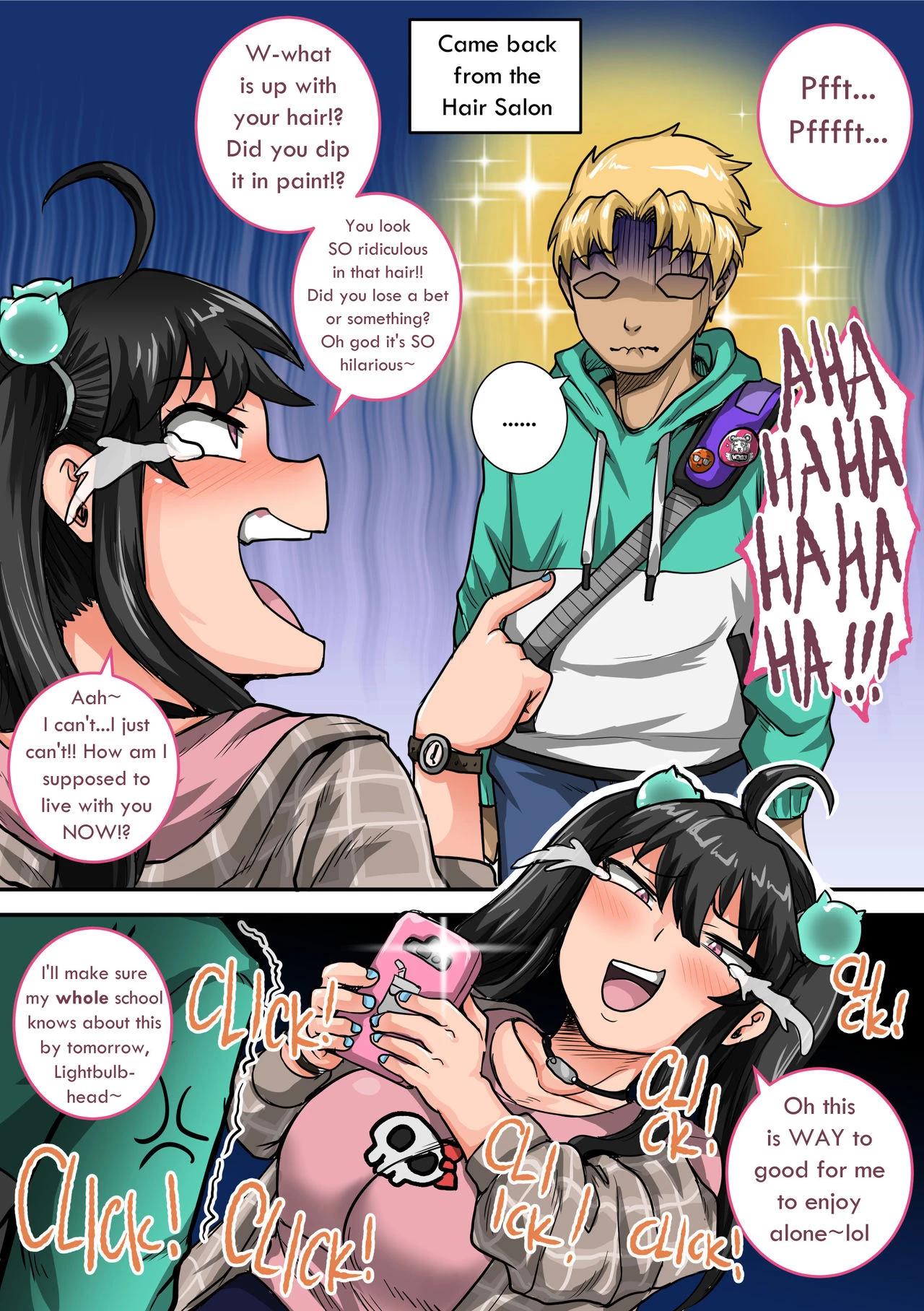 Annoying Sister Needs to Be Scolded!! Continued porn comic picture 3