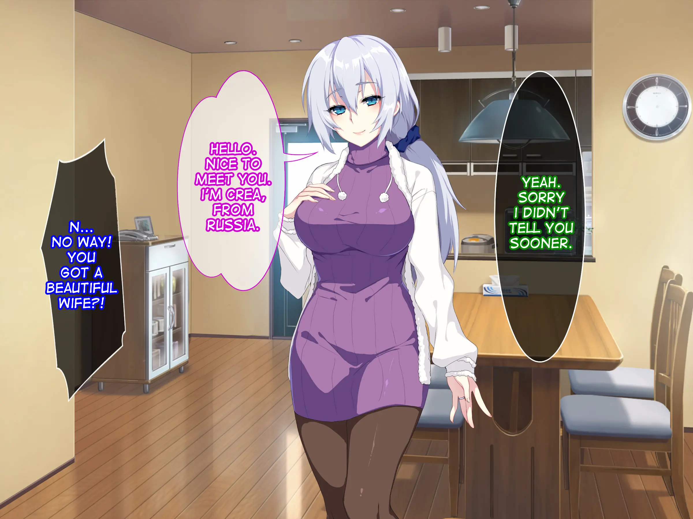 Atarashii Haha wa Russia-jin!? Oyaji ni Naisho de Niizuma Netori! porn comic picture 6