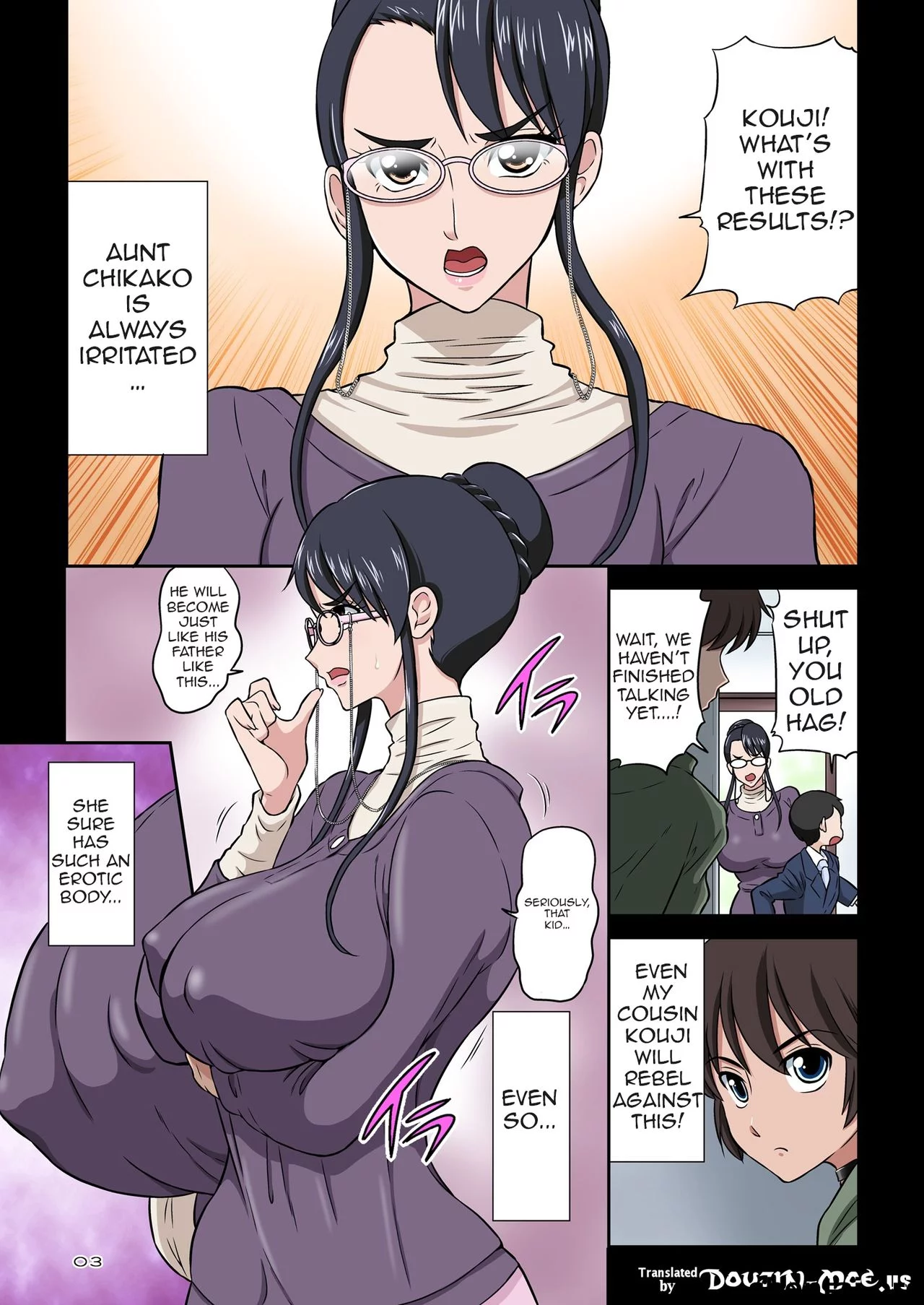 Aunt Chikako and the Beast-like Nephew porn comic picture 2