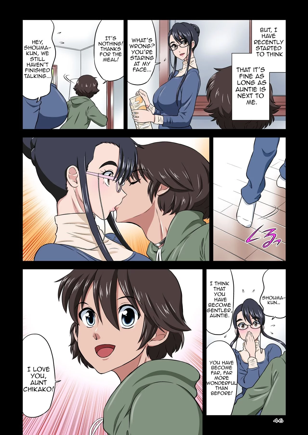 Aunt Chikako and the Beast-like Nephew porn comic picture 45