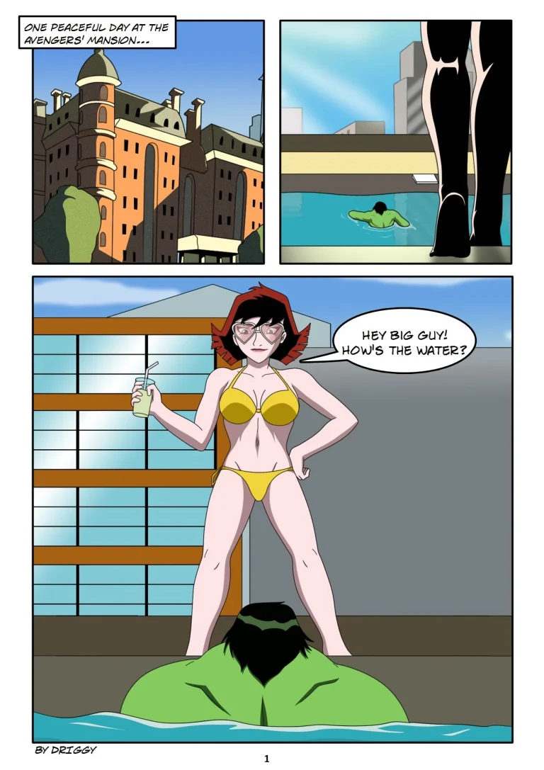Avengers - Stress Release porn comic picture 2