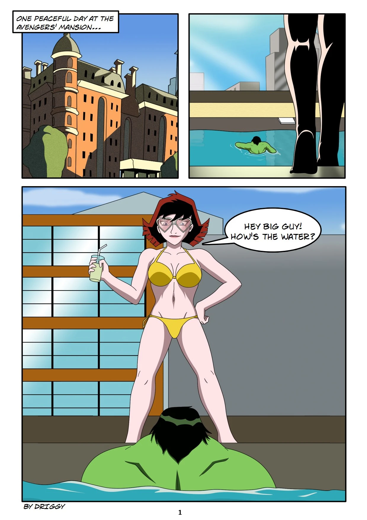Avengers - Stress Release porn comic picture 2