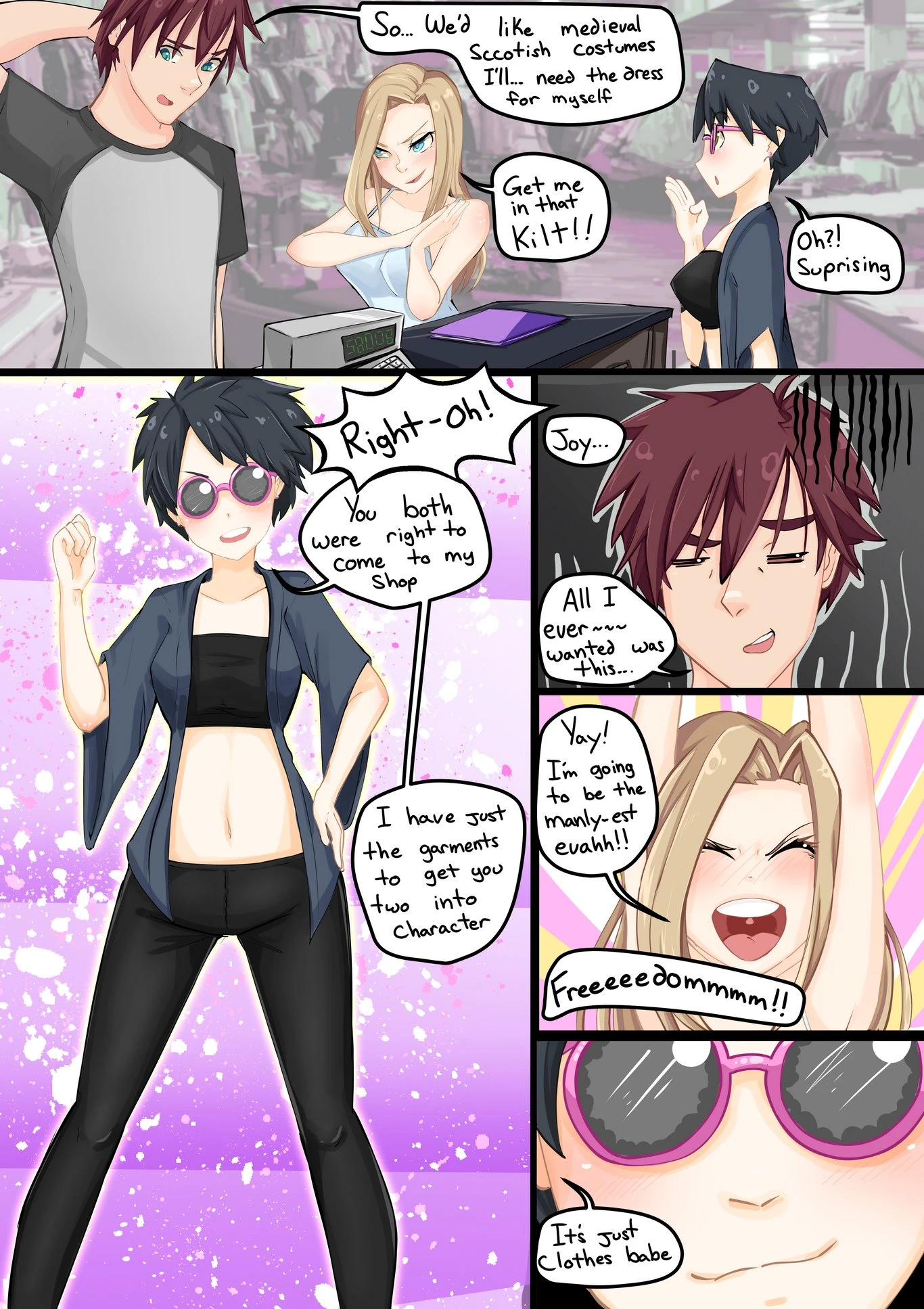 Back in Plaid porn comic picture 4