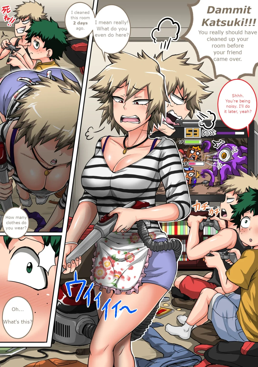 Bakugou Mama Rakugaki porn comic picture 1