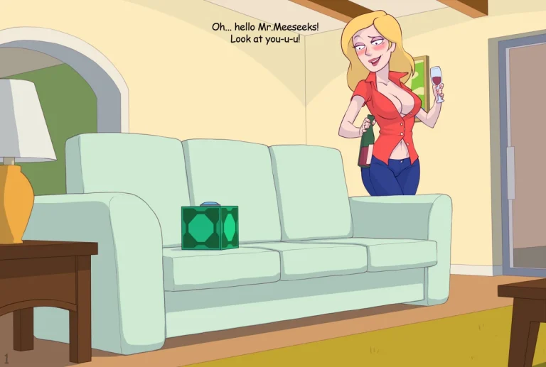 Beth and Mr Meeseeks porn comic picture 1