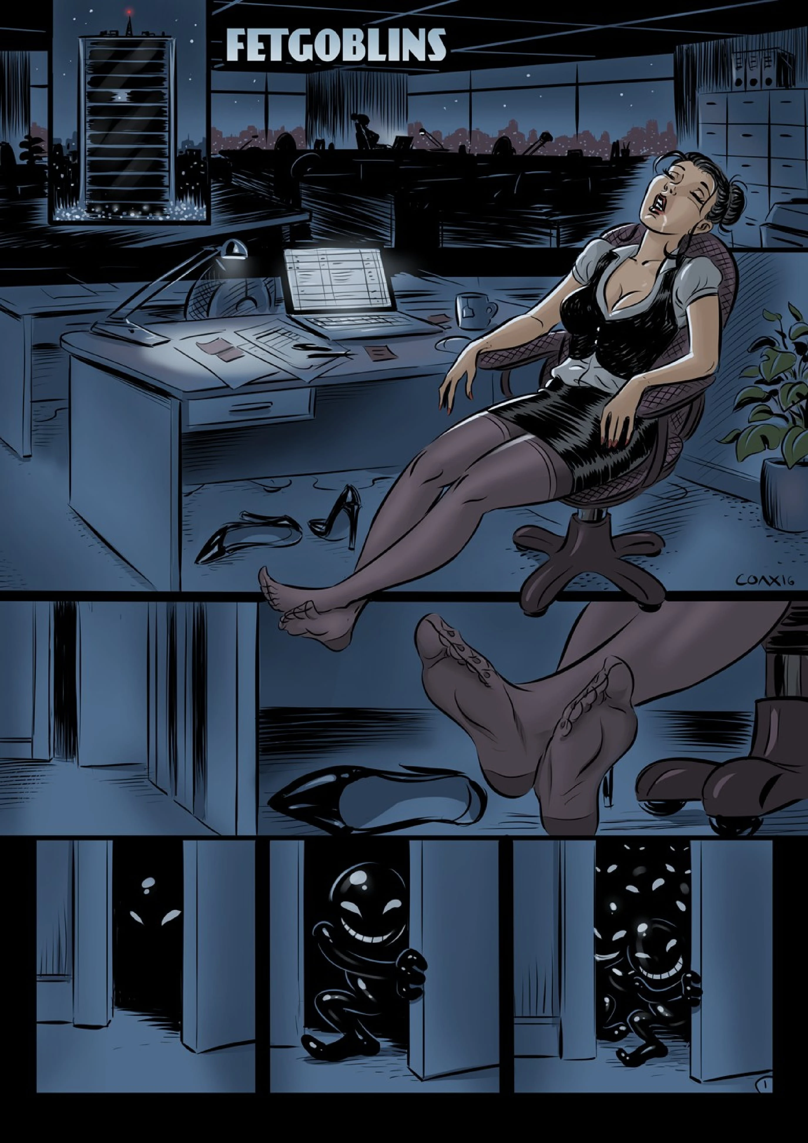 Bizarre Office porn comic picture 16