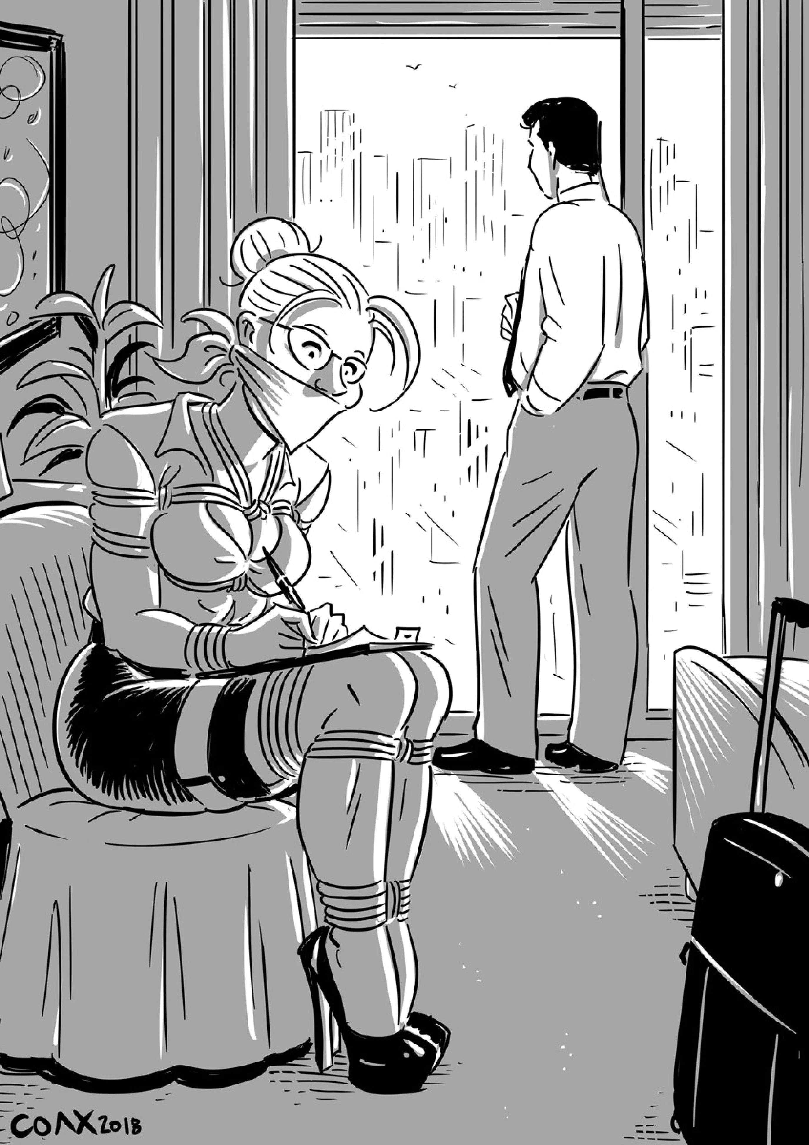 Bizarre Office porn comic picture 28