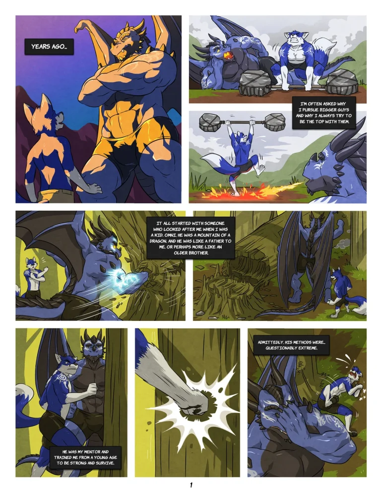Black and Blue 2 porn comic picture 1