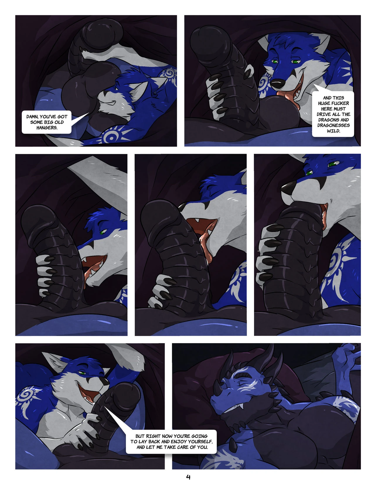 Black and Blue 2 porn comic picture 4