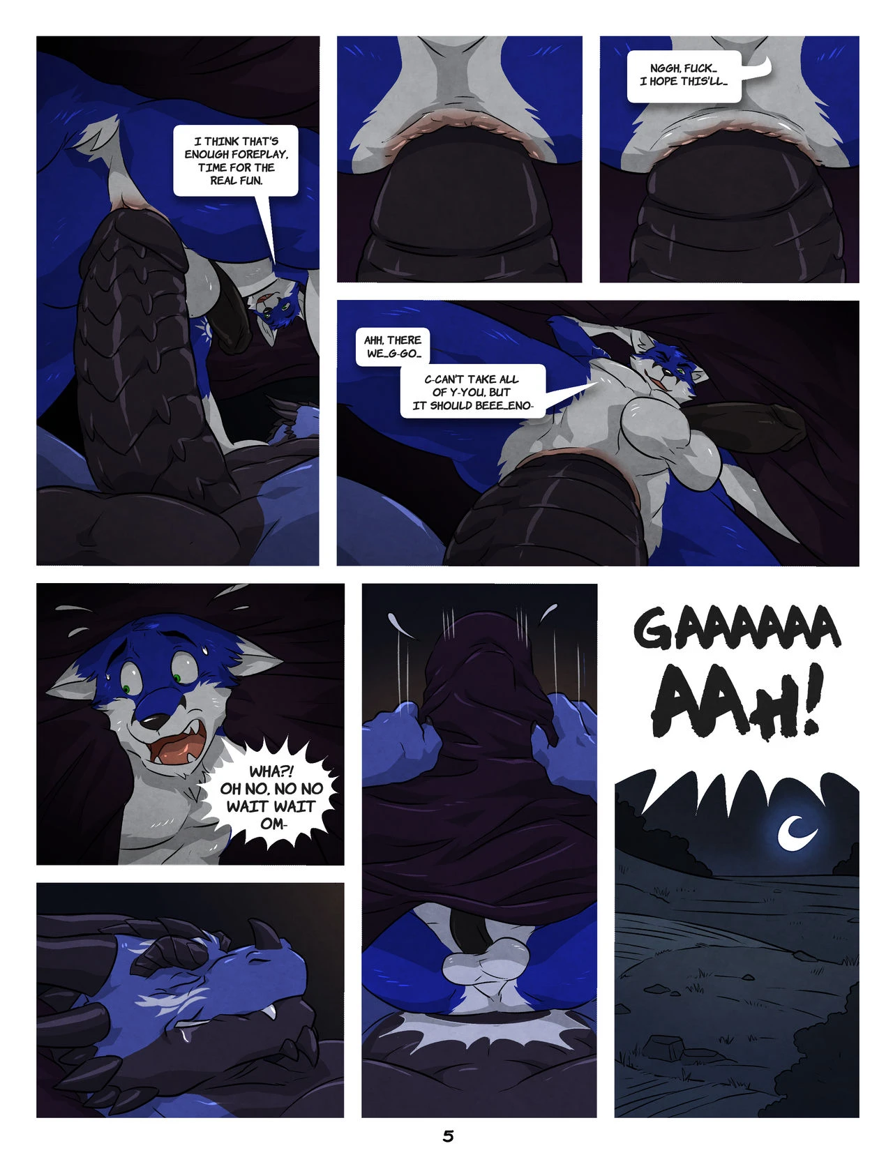 Black and Blue 2 porn comic picture 5