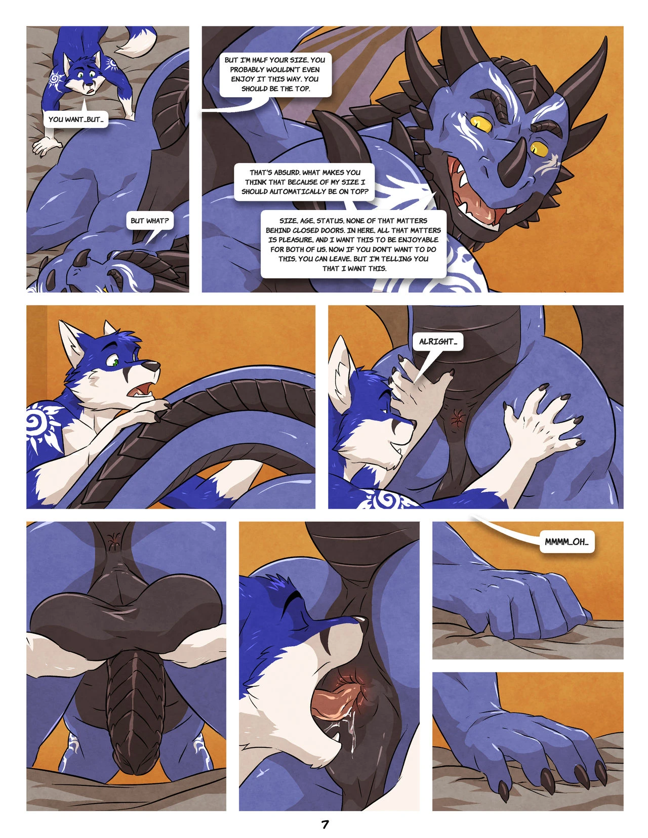 Black and Blue 2 porn comic picture 7