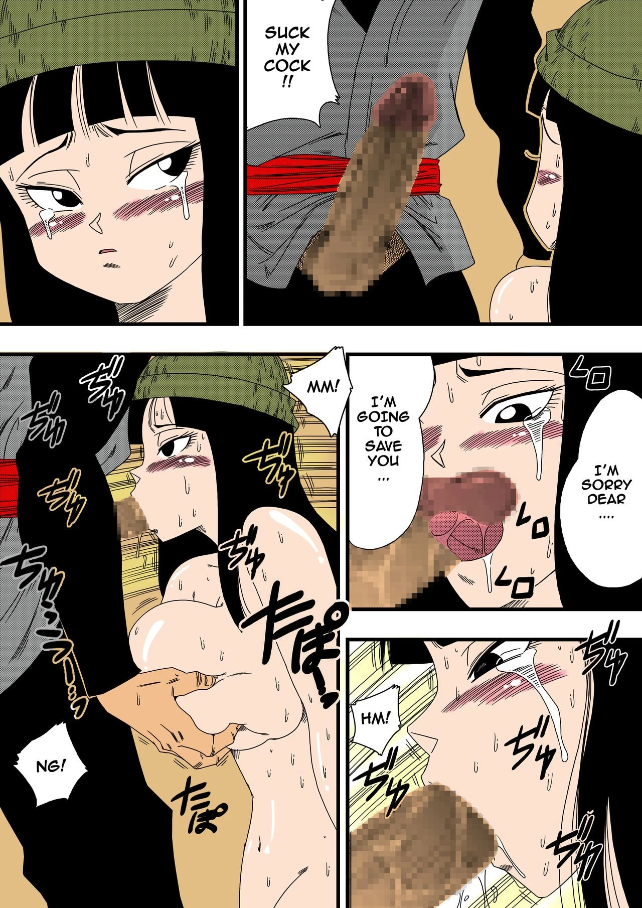 BLACK DEFEATS THE HERO OF THE FUTURE! THE SACRIFICE OF THE FAITHFUL BRIDE![Colorized] porn comic picture 11