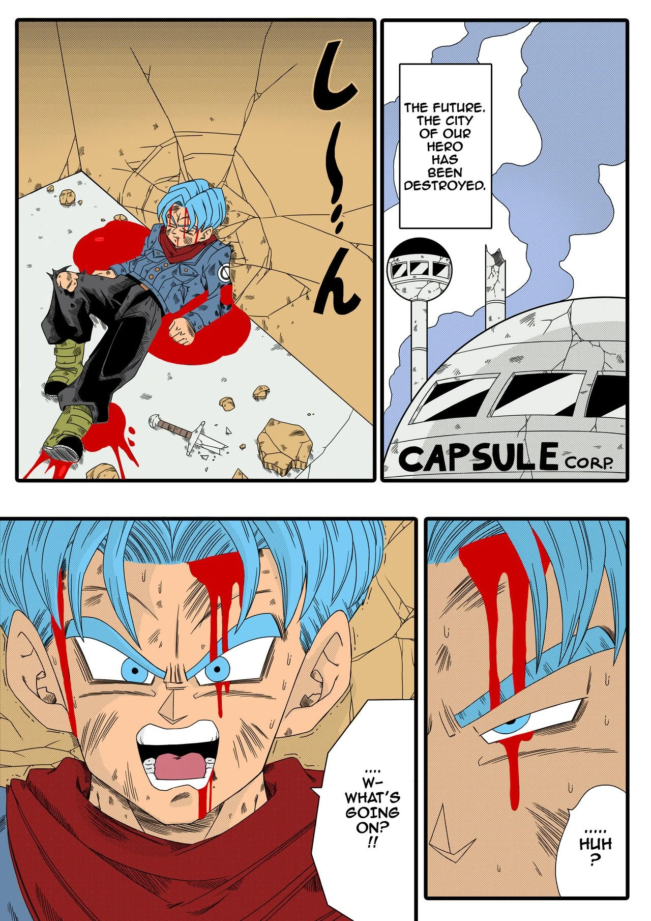 BLACK DEFEATS THE HERO OF THE FUTURE! THE SACRIFICE OF THE FAITHFUL BRIDE![Colorized] porn comic picture 2