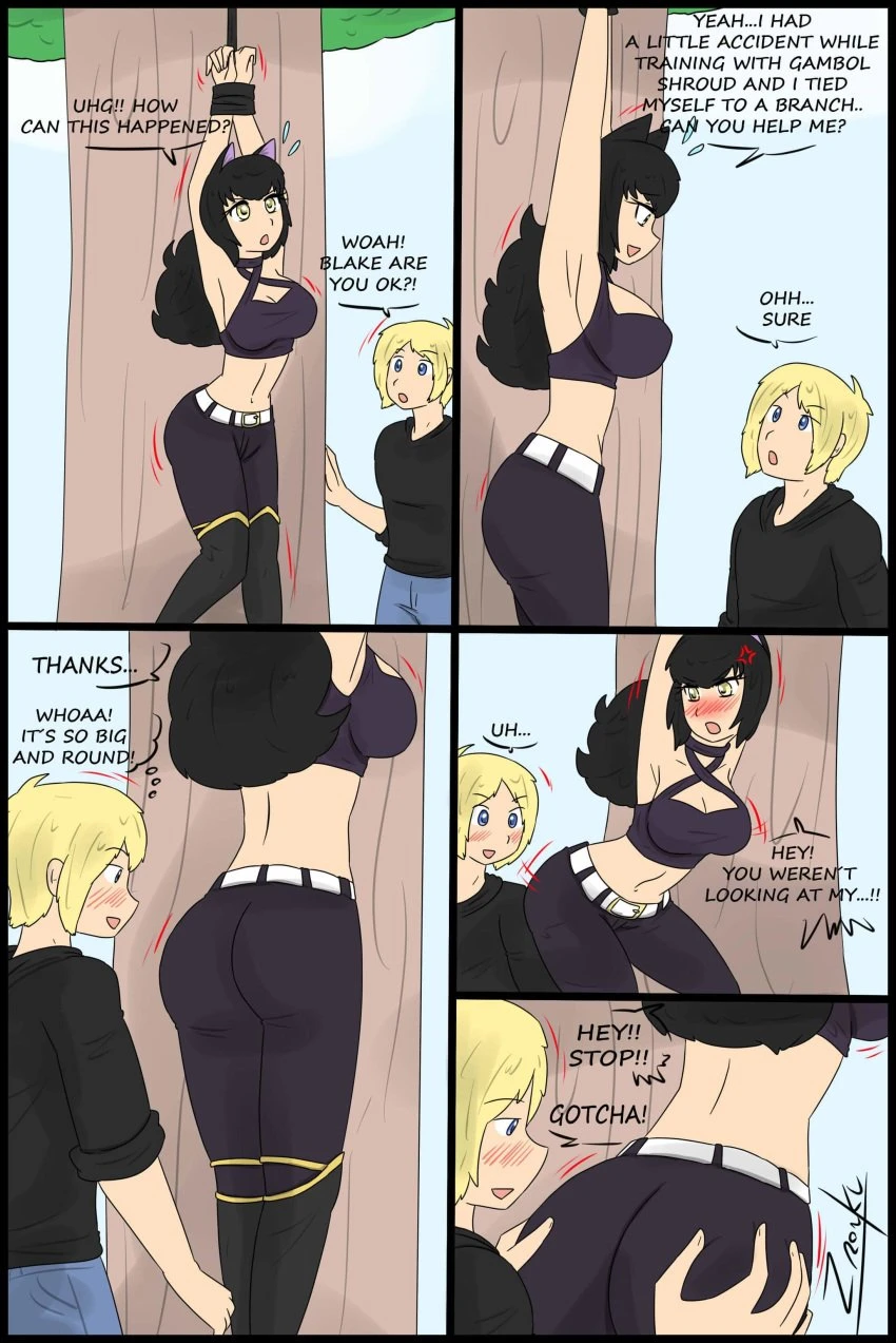 Blake X Jaune porn comic picture 1