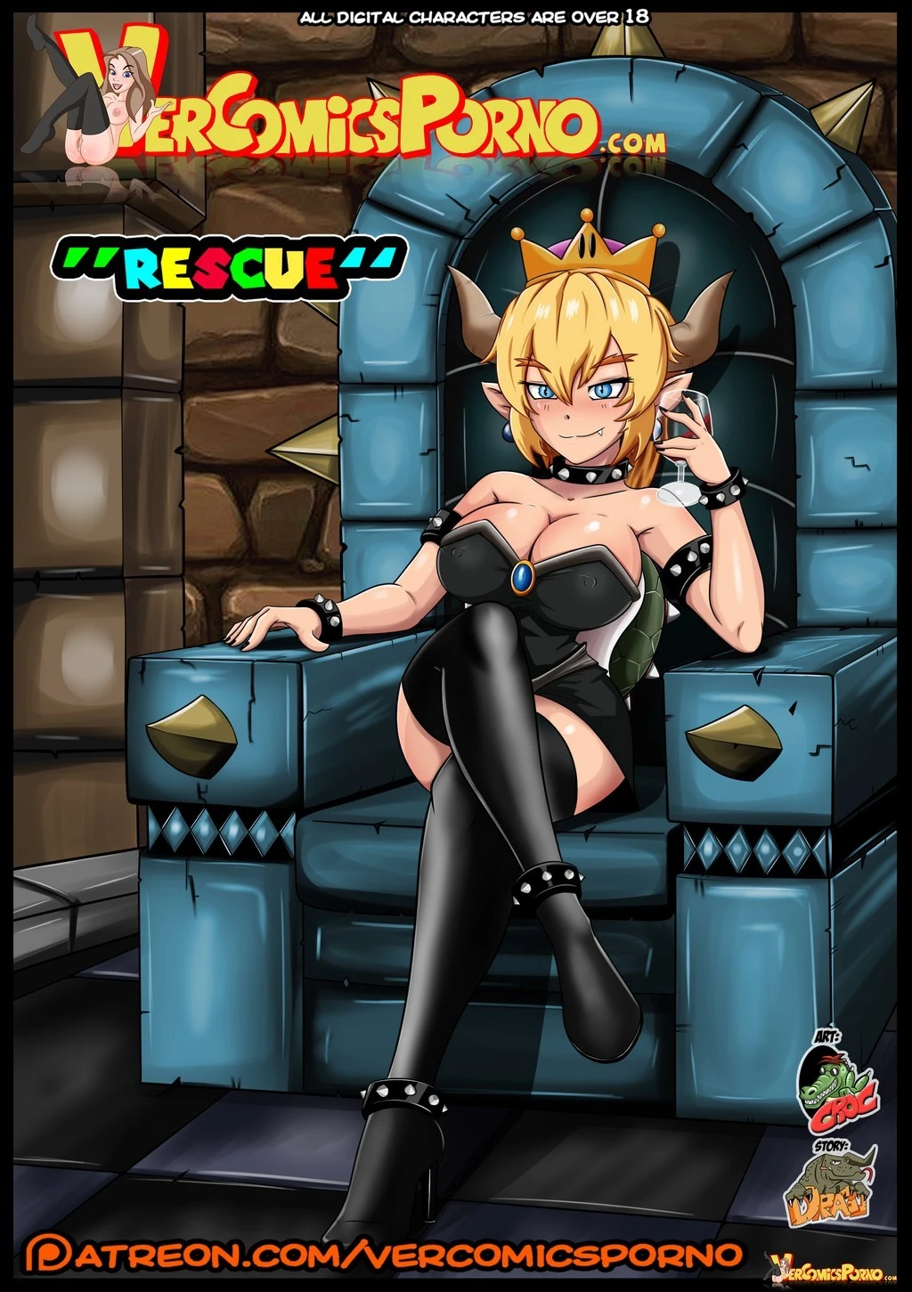 Bowsette: Rescue porn comic picture 1