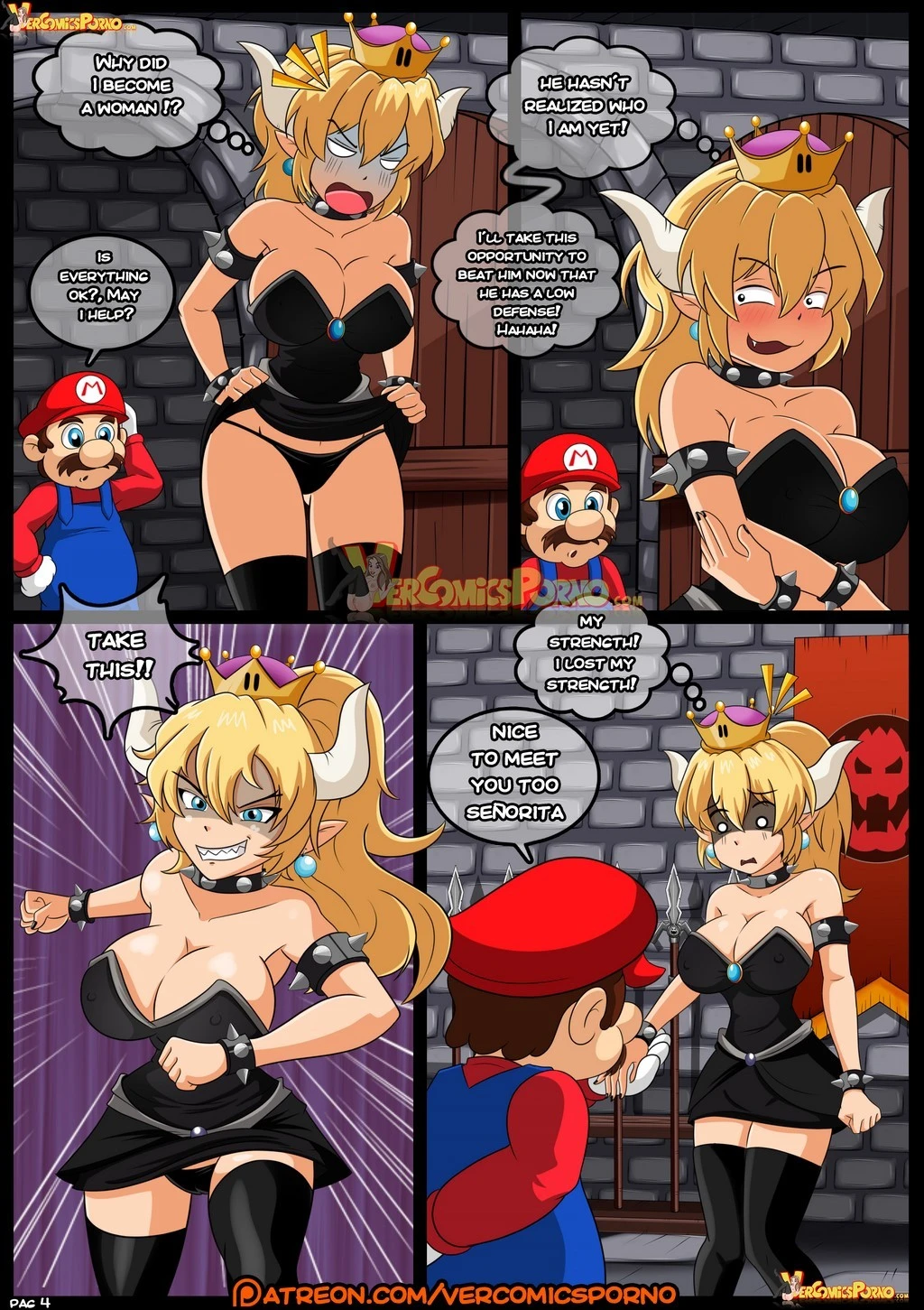 Bowsette: Rescue porn comic picture 5
