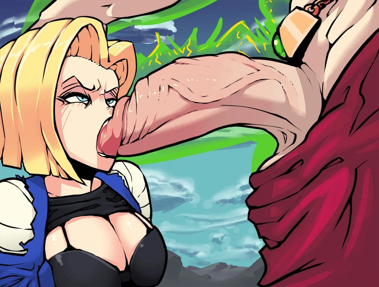 Broly x Android 18/ Cell x Android 21 porn comic picture 1