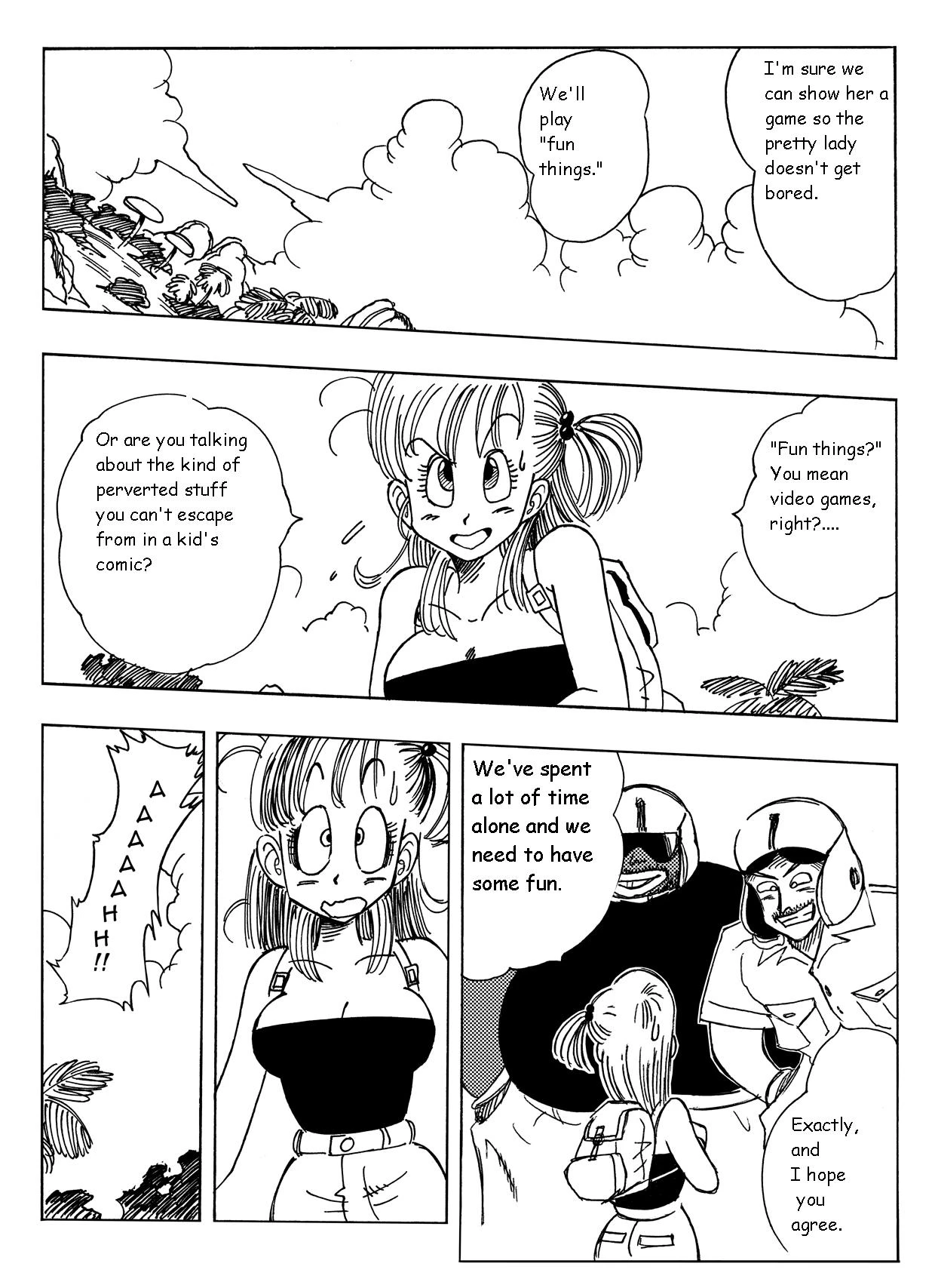 Bulma and Company porn comic picture 3